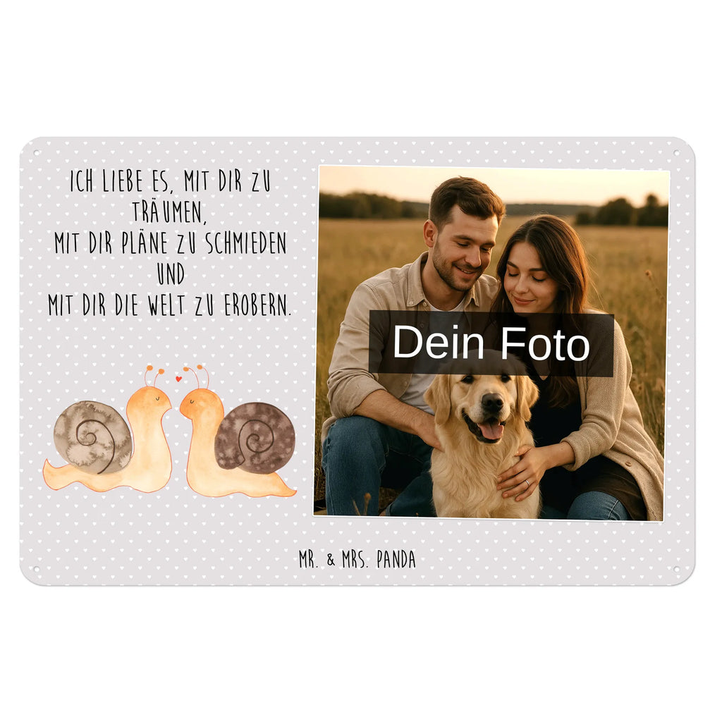 Spersonalizowany metalowy szyld ze zdjęciem Miłość ślimaków Miłość, partner, przyjaciel, przyjaciółka, mąż, żona, wesele, zaręczyny, prośba o rękę, prezent miłosny, rocznica, dzień ślubu