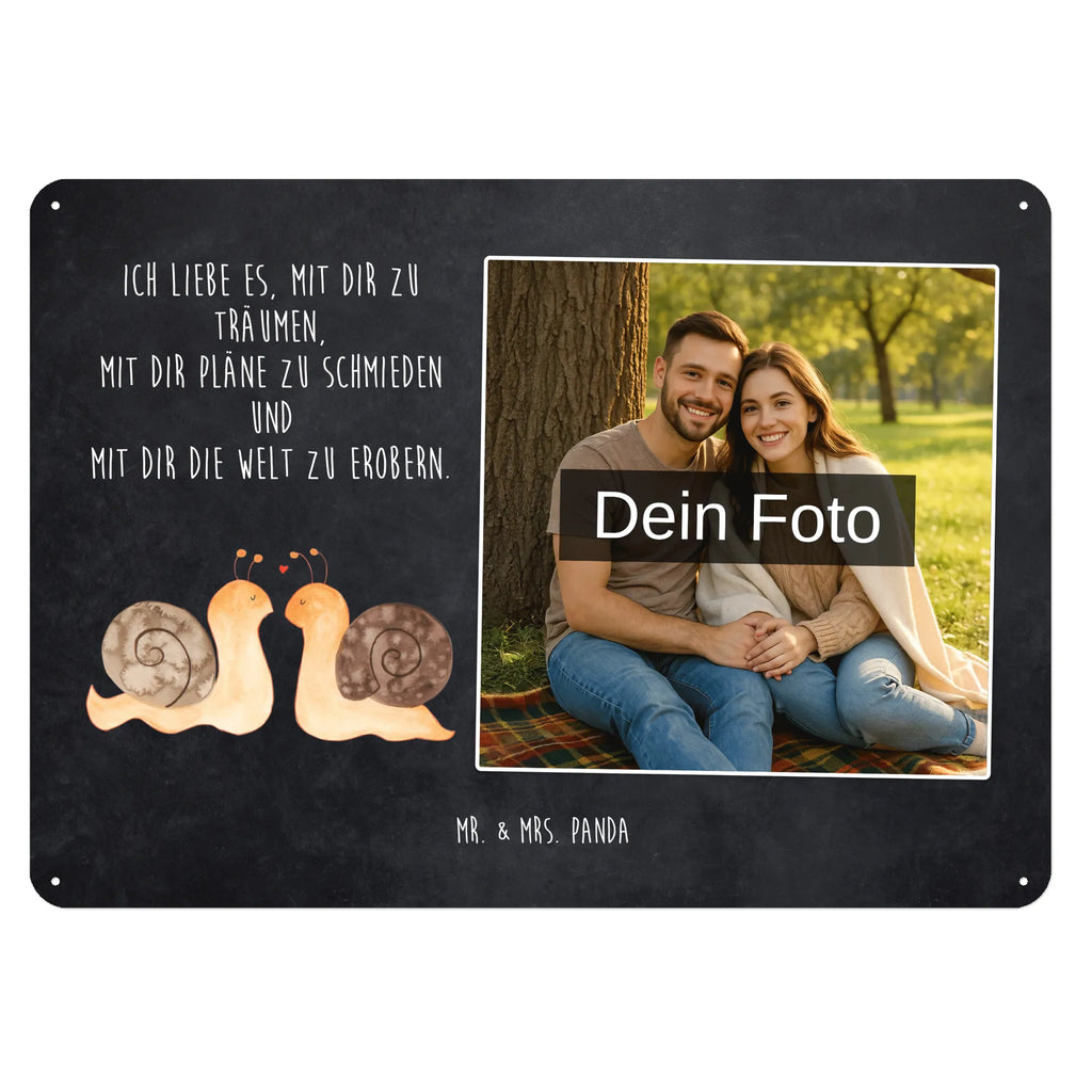 Spersonalizowany metalowy szyld ze zdjęciem Miłość ślimaków Miłość, partner, przyjaciel, przyjaciółka, mąż, żona, wesele, zaręczyny, prośba o rękę, prezent miłosny, rocznica, dzień ślubu