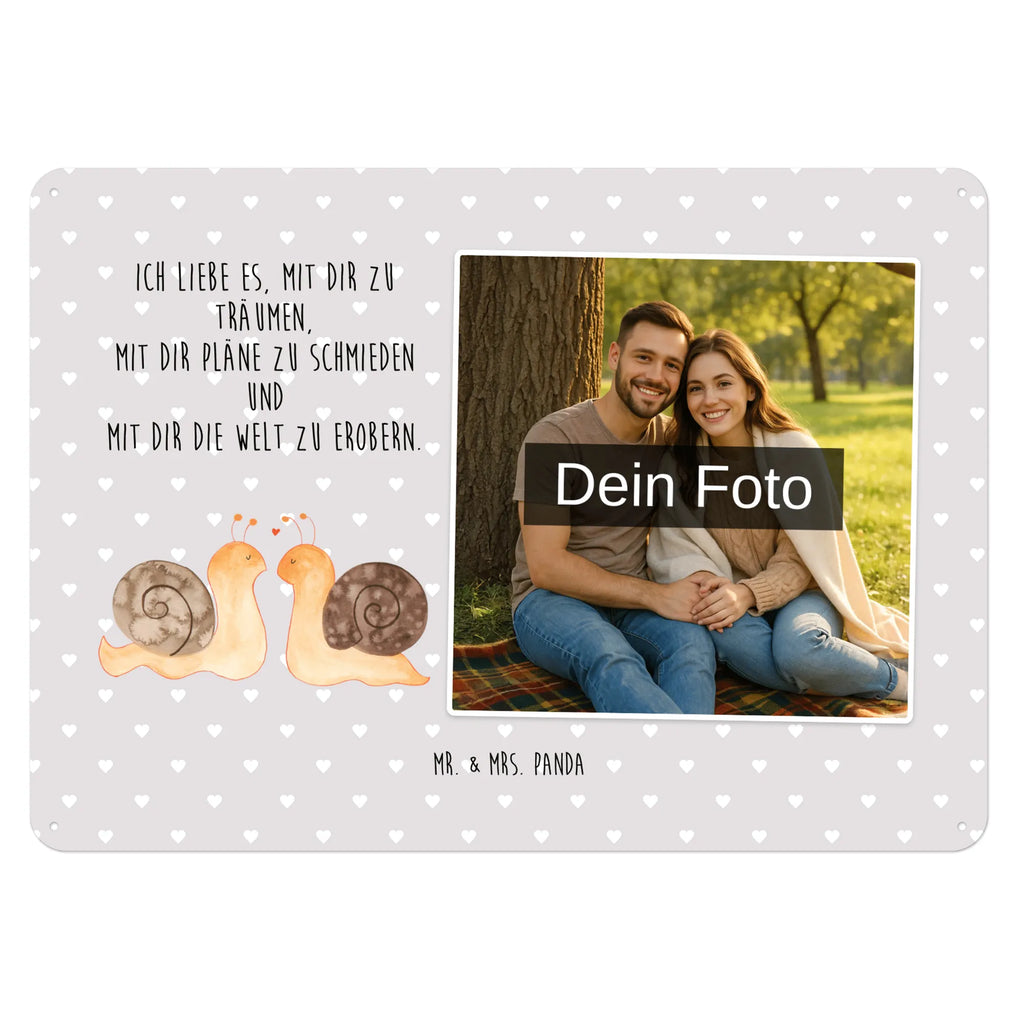 Spersonalizowany metalowy szyld ze zdjęciem Miłość ślimaków Miłość, partner, przyjaciel, przyjaciółka, mąż, żona, wesele, zaręczyny, prośba o rękę, prezent miłosny, rocznica, dzień ślubu