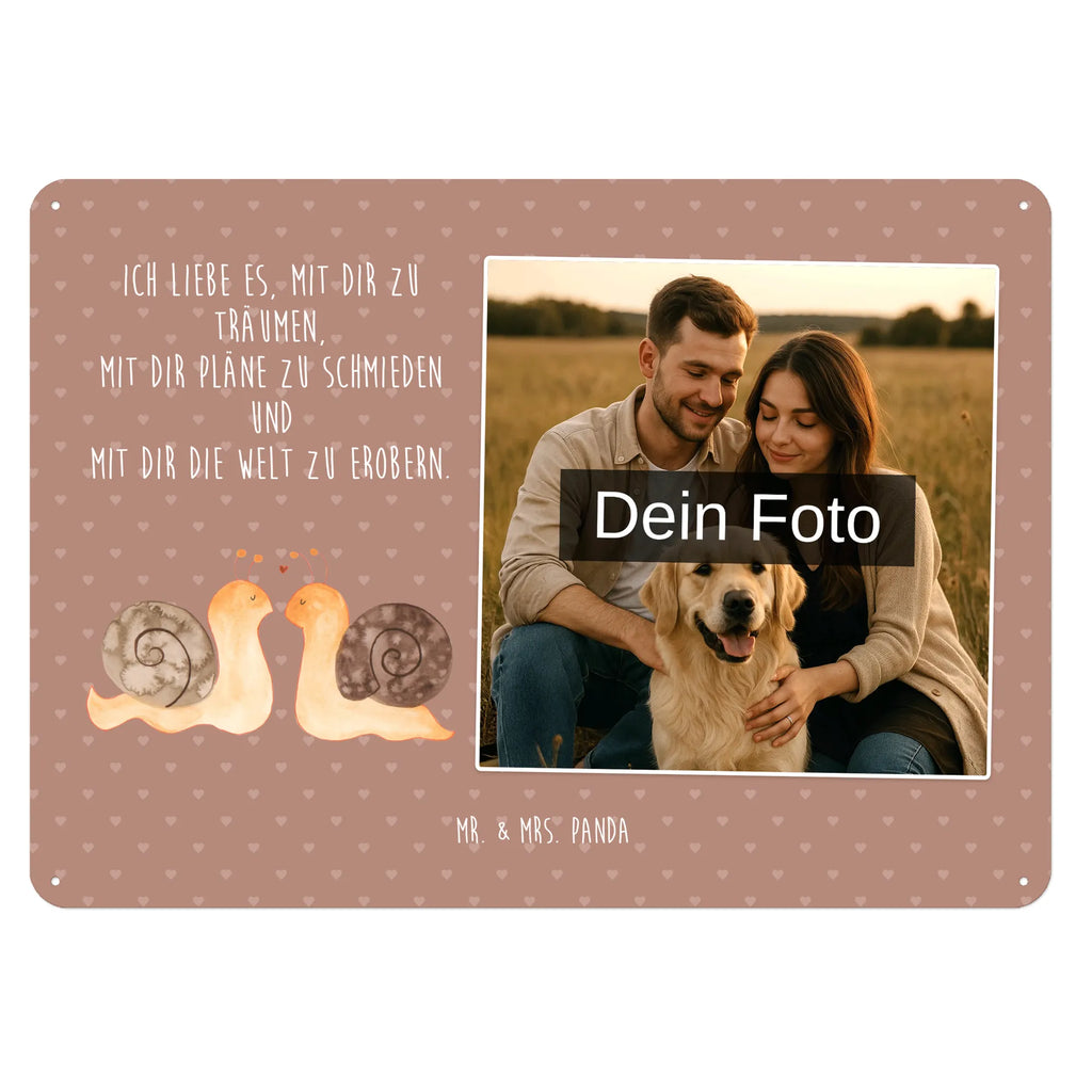 Spersonalizowany metalowy szyld ze zdjęciem Miłość ślimaków Miłość, partner, przyjaciel, przyjaciółka, mąż, żona, wesele, zaręczyny, prośba o rękę, prezent miłosny, rocznica, dzień ślubu