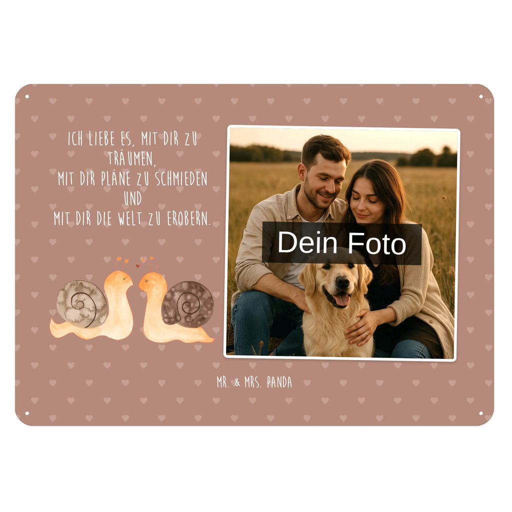 Spersonalizowany metalowy szyld ze zdjęciem Miłość ślimaków Miłość, partner, przyjaciel, przyjaciółka, mąż, żona, wesele, zaręczyny, prośba o rękę, prezent miłosny, rocznica, dzień ślubu