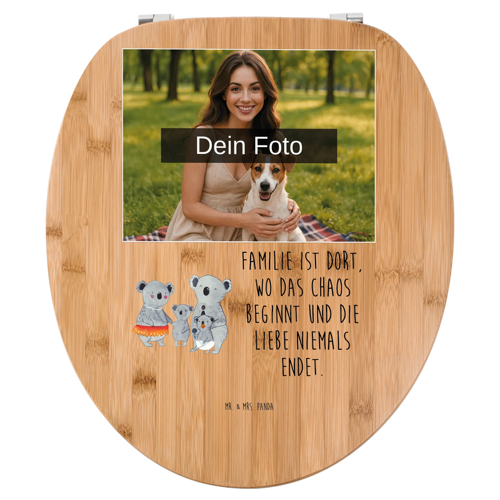 Personalisierter Foto WC Sitz Motiv Koala Familie Personalisierter Toilettendeckel mit Foto, Personalisierte Klobrille, Personalisierter Klodeckel, Toilettendeckel mit Namen, WC Sitz mit Namen, Personalisierter WC-Sitz, Familie, Vatertag, Muttertag, Bruder, Schwester, Mama, Papa, Oma, Opa, Geschwister, Koala, Family, Koalas, Kinder, Familienleben
