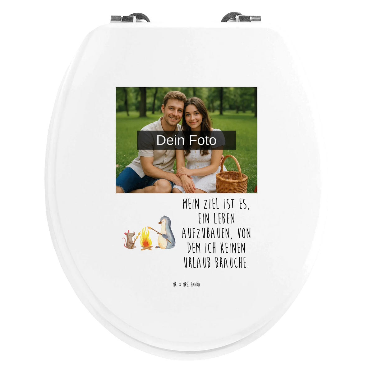 Personalisierter Foto WC Sitz Motiv Pinguin Lagerfeuer Design Personalisierter Klodeckel, WC Sitz mit Namen, Toilettendeckel mit Namen, Personalisierter Toilettendeckel mit Foto, Personalisierte Klobrille, Personalisierter WC-Sitz, Pinguin, Büro, Job, Lebensmotivation, Lebensspruch, Lagerfeuer, Neustart, grillen, Motivation, Liebe, Leben, Feuer, Arbeit, Pinguine, Marshmallows, Maus, Büroalltag
