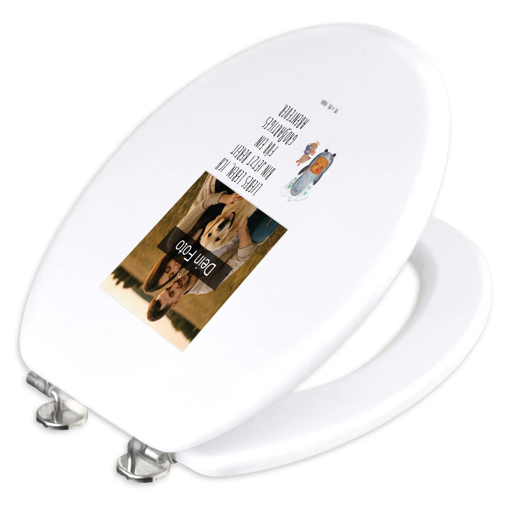 Personalisierter Foto WC Sitz Motiv Pinguin & Maus Wanderer Personalisierter WC-Sitz, Personalisierte Klobrille, WC Sitz mit Namen, Toilettendeckel mit Namen, Personalisierter Toilettendeckel mit Foto, Personalisierter Klodeckel, Pinguin, Abenteuer, Pinguine, Roadtrip, Ausflug, Wanderlust, wandern, Abenteurer