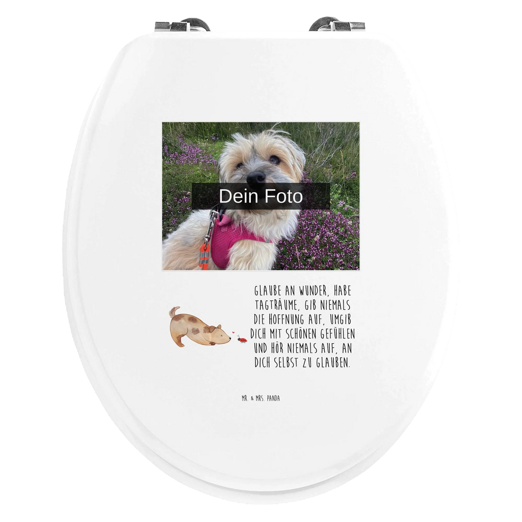 Personalisierter Foto WC Sitz Motiv Hund Marienkäfer Personalisierter Toilettendeckel mit Foto, Personalisierte Klobrille, Personalisierter WC-Sitz, Personalisierter Klodeckel, WC Sitz mit Namen, Toilettendeckel mit Namen, Hund, Hundemotiv, Haustier, Hunderasse, Tierliebhaber, Hundebesitzer, Sprüche, Hundespruch, Hunde, Mischlinghund, Mischling, Marienkäfer