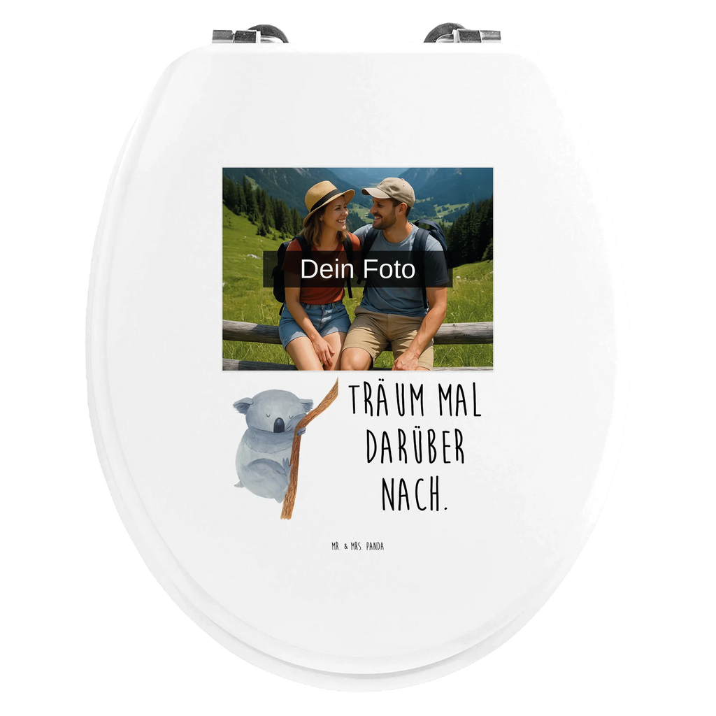 Personalisierter Foto WC Sitz Motiv Koalabär Personalisierter Klodeckel, Toilettendeckel mit Namen, Personalisierter Toilettendeckel mit Foto, WC Sitz mit Namen, Personalisierter WC-Sitz, Personalisierte Klobrille, Tiermotive, Gute Laune, lustige Sprüche, Tiere, Bär, Traum, träumen, Traumland, Koalabär, schlafen, Koala, Schlafzimmer