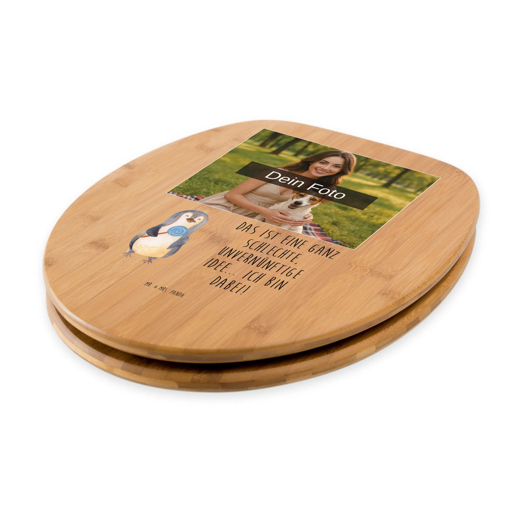 Personalisierter Foto WC Sitz Motiv Pinguin Lolli Personalisierter WC-Sitz, Toilettendeckel mit Namen, Personalisierter Toilettendeckel mit Foto, Personalisierter Klodeckel, Personalisierte Klobrille, WC Sitz mit Namen, Pinguin, Spruch, Ganove, Süßigkeiten, Pinguine, Gauner, Blödsinn, Lolli, Rabauke, Rebell
