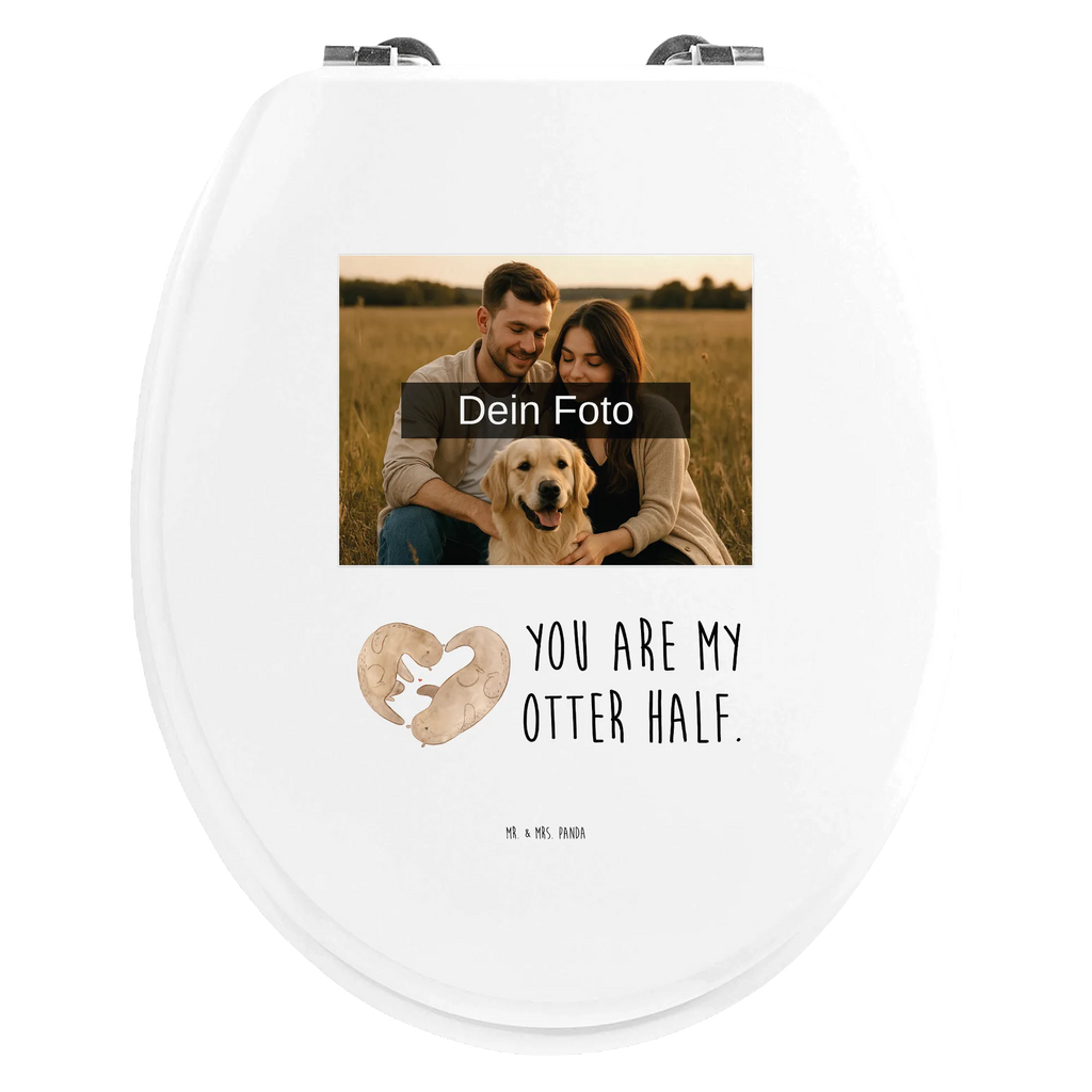 Personalisierter Foto WC Sitz Motiv Otter Herz Toilettendeckel mit Namen, WC Sitz mit Namen, Personalisierte Klobrille, Personalisierter Toilettendeckel mit Foto, Personalisierter Klodeckel, Personalisierter WC-Sitz, Otter, Fischotter, Seeotter, Verlobung, Bessere Hälfte, Hochzeitstag, Liebe, Jahrestag, Love you, gemeinsames Leben, Liebesbeweis, Herz, Liebesgeschenk