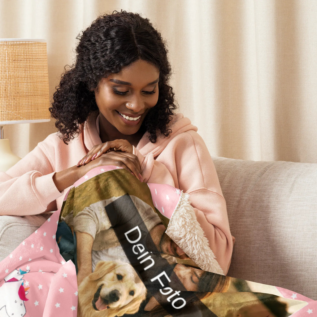 Sherpa Photo Cuddle Blanket unicorns Embrace Foto Kuscheldecke, Einhorn, Einhörner, Einhorn Deko, Unicorn, Familie, Geschwister, Liebe, Freundinnen, Sister, Schwestern, Schwester, BFF, Freundin