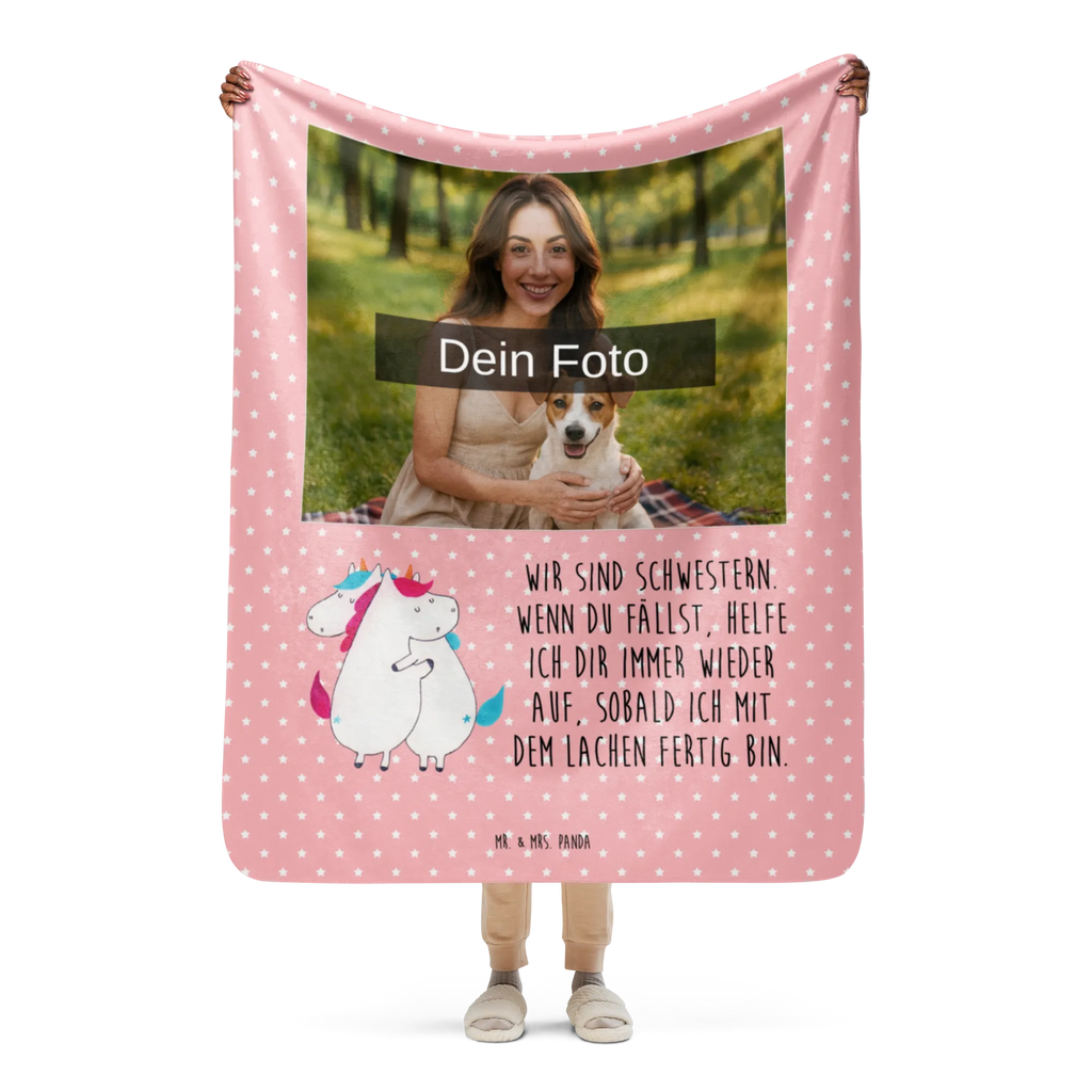 Sherpa Photo Cuddle Blanket unicorns Embrace Foto Kuscheldecke, Einhorn, Einhörner, Einhorn Deko, Unicorn, Familie, Geschwister, Liebe, Freundinnen, Sister, Schwestern, Schwester, BFF, Freundin