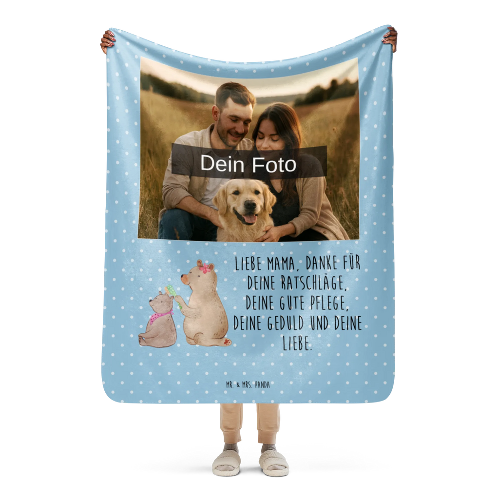 Sherpa Photo Cuddle Blanket bear child Foto Kuscheldecke, Familie, Vatertag, Muttertag, Bruder, Schwester, Mama, Papa, Oma, Opa, Mutti, Mutter, Geschenk