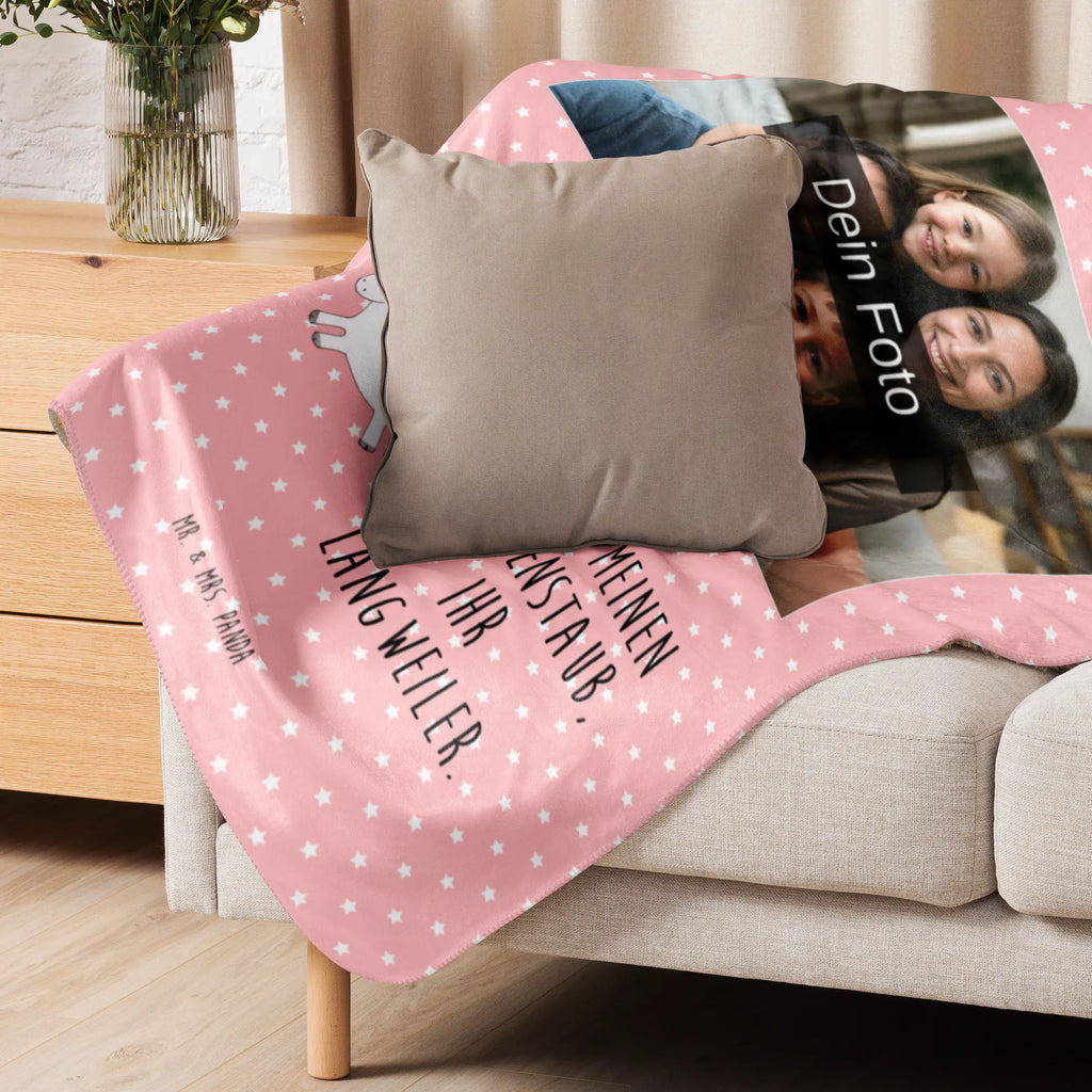 Sherpa Photo Cuddle Blanket unicorn happy Foto Kuscheldecke, Einhorn, Einhörner, Einhorn Deko, Unicorn, spannend, Freude, fröhlich, witzig, Spaß, glücklich, Lebensfreude, Lächeln, Lachen