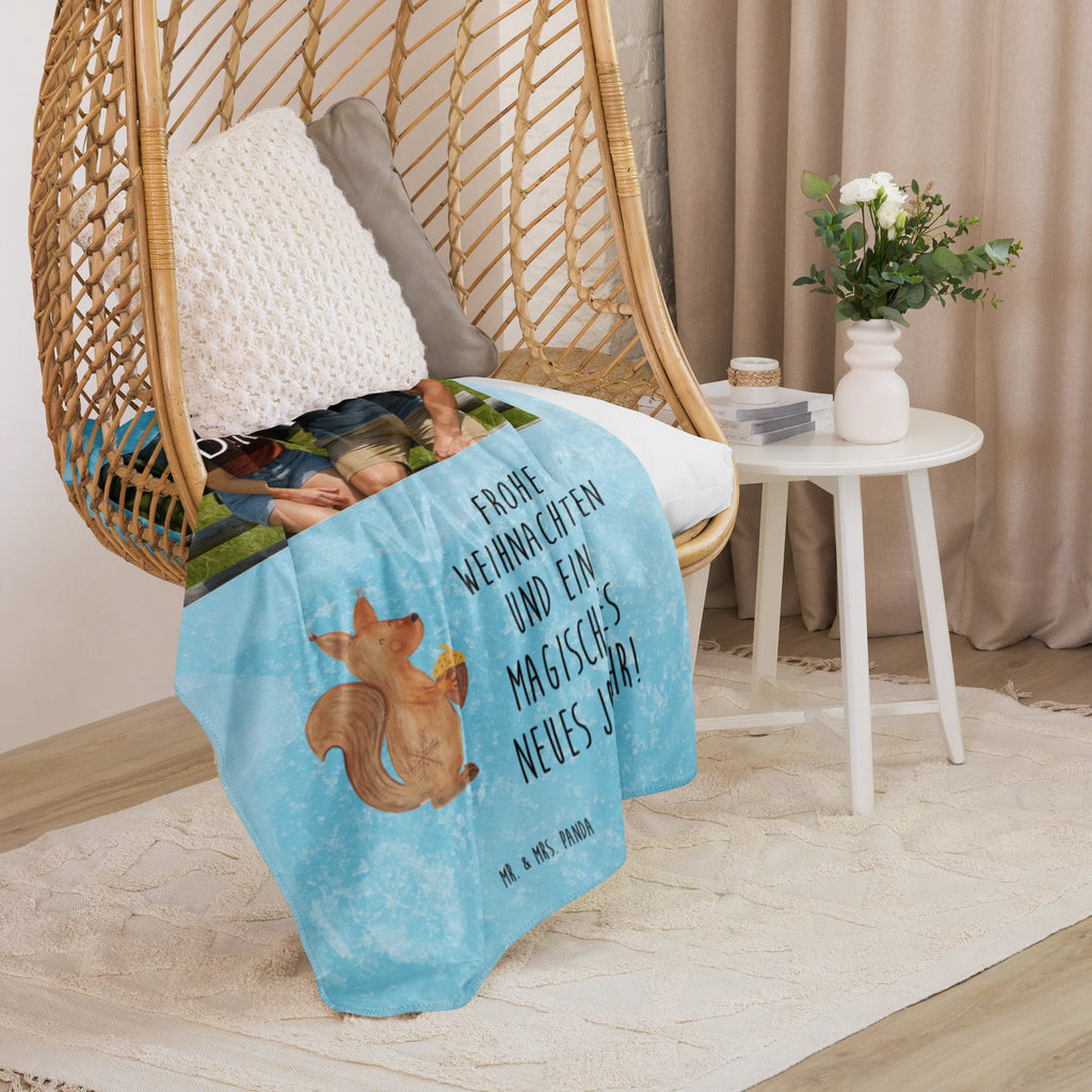 Sherpa Photo Cuddle Blanket Squirrel Christmas Foto Kuscheldecke, Winter, Weihnachten, Weihnachtsdeko, Nikolaus, Advent, Heiligabend, Wintermotiv, Weihnachtsmotiv, Frohes neues Jahr, Guten Rutsch, Vogel, Neujahr, Weihnachtsgruß, Frohe Weihnachten
