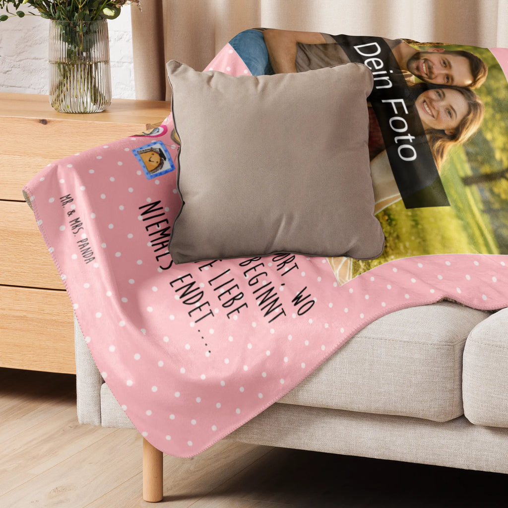 Sherpa Photo Cuddle Blanket Hedgehog family Foto Kuscheldecke, Familie, Vatertag, Muttertag, Bruder, Schwester, Mama, Papa, Oma, Opa, Igel, Glück, Bilder, Zusammenhalt, Liebe