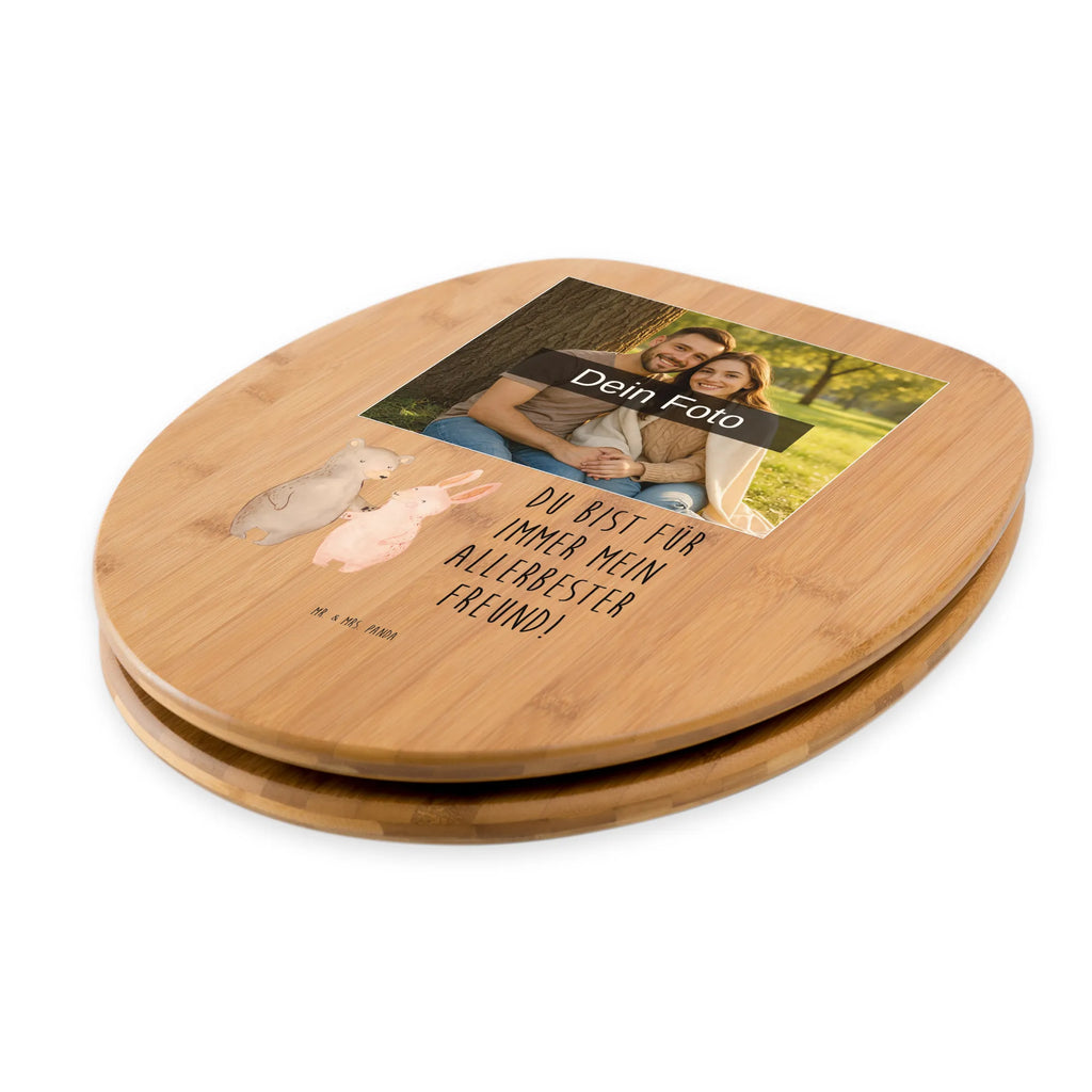 Personalisierter Foto WC Sitz Motiv Bär und Hase Umarmen Toilettendeckel mit Namen, Personalisierte Klobrille, Personalisierter Toilettendeckel mit Foto, Personalisierter Klodeckel, WC Sitz mit Namen, Personalisierter WC-Sitz, Liebe, Partner, Freund, Freundin, Ehemann, Ehefrau, Heiraten, Verlobung, Heiratsantrag, Liebesgeschenk, Jahrestag, Hocheitstag, Bärchen, Freunde, Bär, bester Freund, best friends, Hase