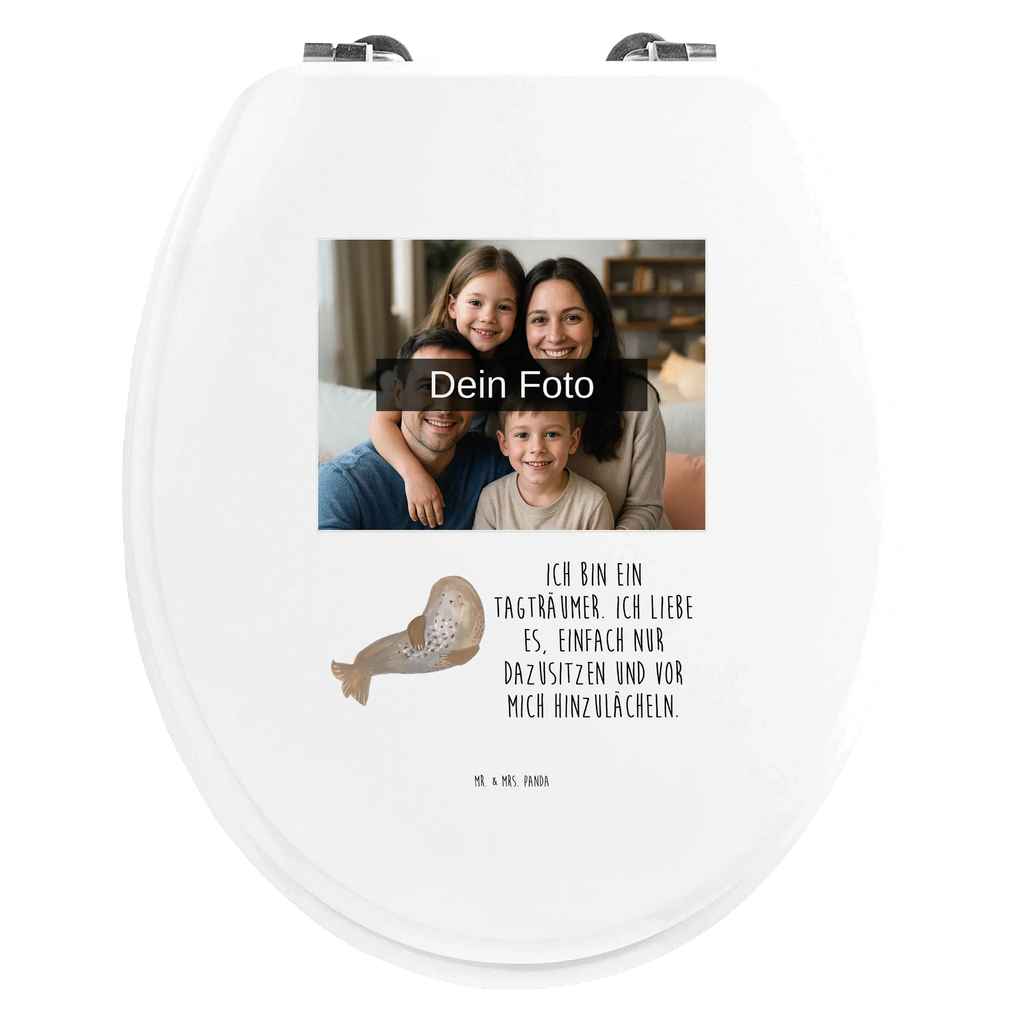 Personalisierter Foto WC Sitz Motiv Robbe Lachen Toilettendeckel mit Namen, Personalisierter WC-Sitz, WC Sitz mit Namen, Personalisierter Toilettendeckel mit Foto, Personalisierter Klodeckel, Personalisierte Klobrille, Tiermotive, Gute Laune, lustige Sprüche, Tiere, Meerestier, Strand, Ostsee, Nordsee, Seehund, Robben, Robbe