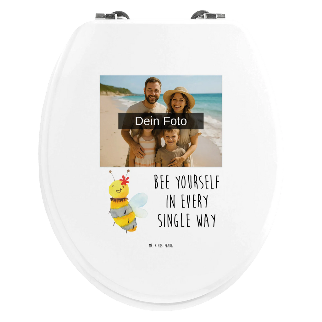 Personalisierter Foto WC Sitz Motiv Biene Blume Toilettendeckel mit Namen, Personalisierter Toilettendeckel mit Foto, Personalisierter Klodeckel, Personalisierte Klobrille, WC Sitz mit Namen, Personalisierter WC-Sitz, Biene, Wespe, Hummel