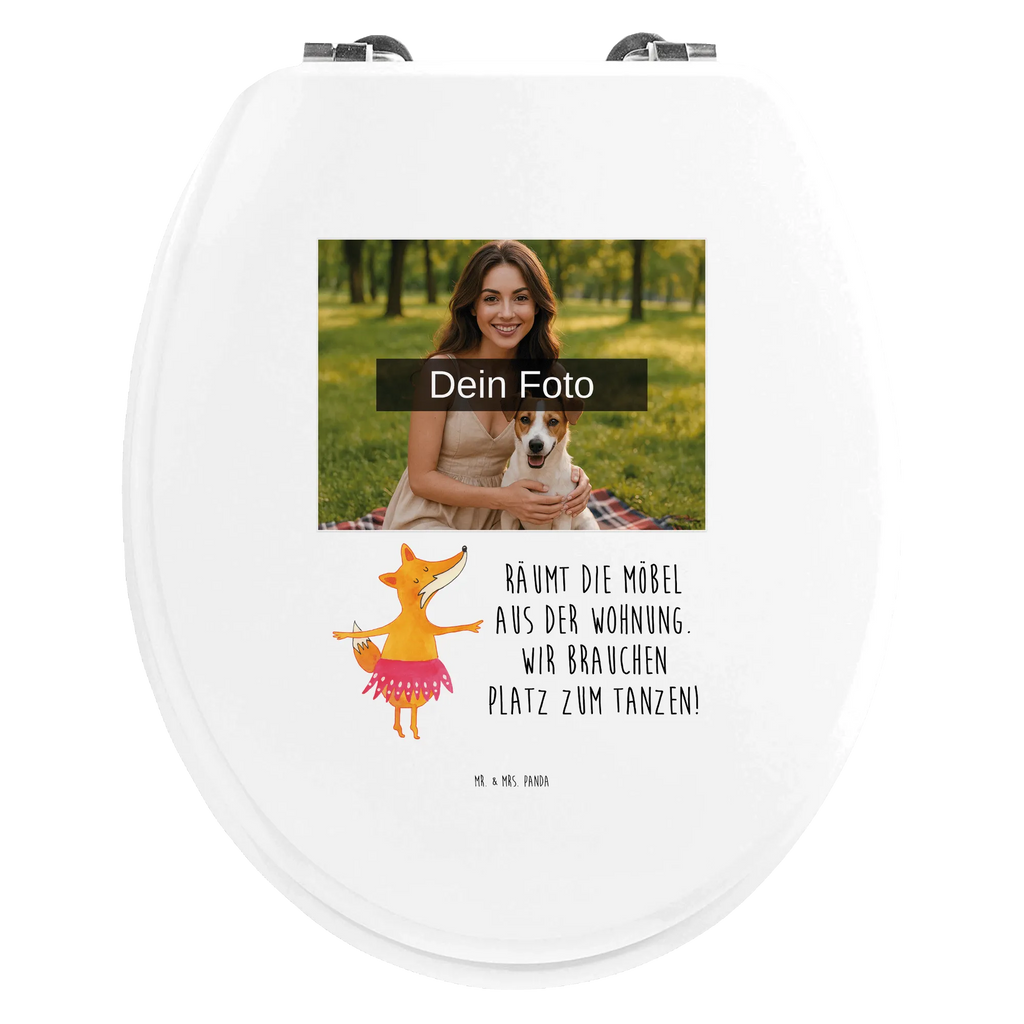 Personalisierter Foto WC Sitz Motiv Fuchs Ballerina Toilettendeckel mit Namen, Personalisierter WC-Sitz, Personalisierter Toilettendeckel mit Foto, WC Sitz mit Namen, Personalisierte Klobrille, Personalisierter Klodeckel, Fuchs, Tanzen, Einladung, Fuchs Spruch, Ballett, Füchsin, Party, Tänzerin, Ballerina, Geburtstag, Füchse