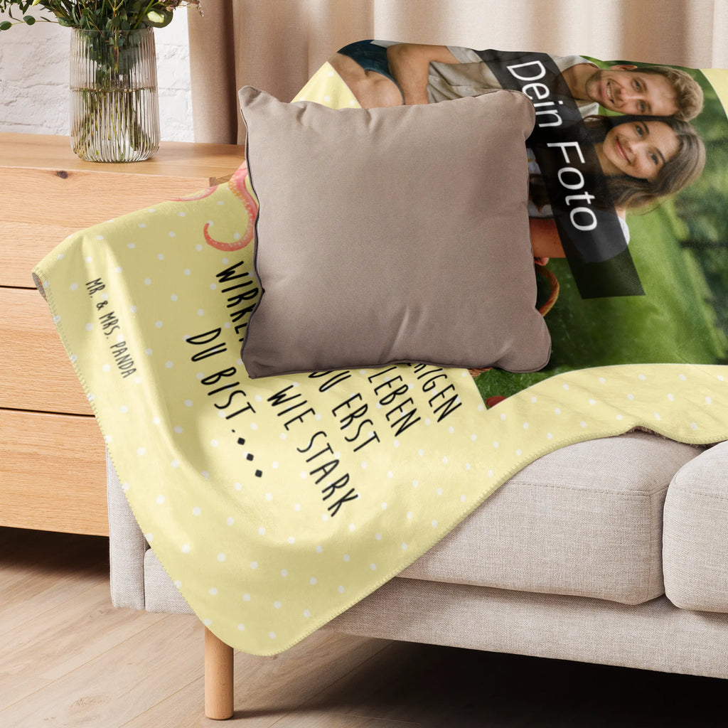 Sherpa Photo Cuddle Blanket Squid Foto Kuscheldecke, Tiermotive, Gute Laune, lustige Sprüche, Tiere, Krake, Ozean, Arme, Tintenfisch, Wasser, Meerestier, Meer