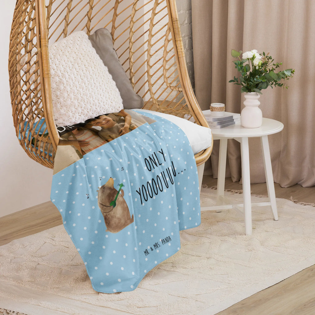 Sherpa Photo Cuddle Blanket bear guitar bear, teddy, teddy bear, cuddly toy