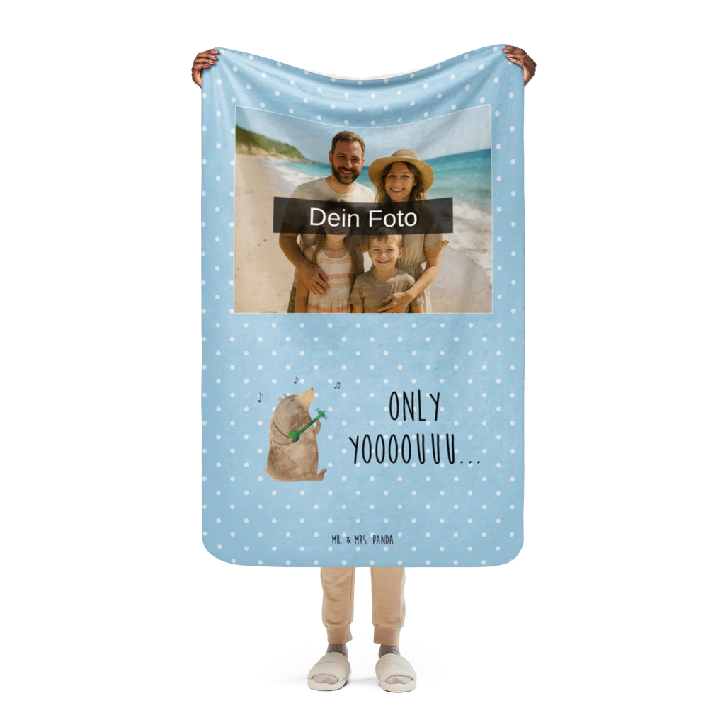 Sherpa Photo Cuddle Blanket bear guitar bear, teddy, teddy bear, cuddly toy