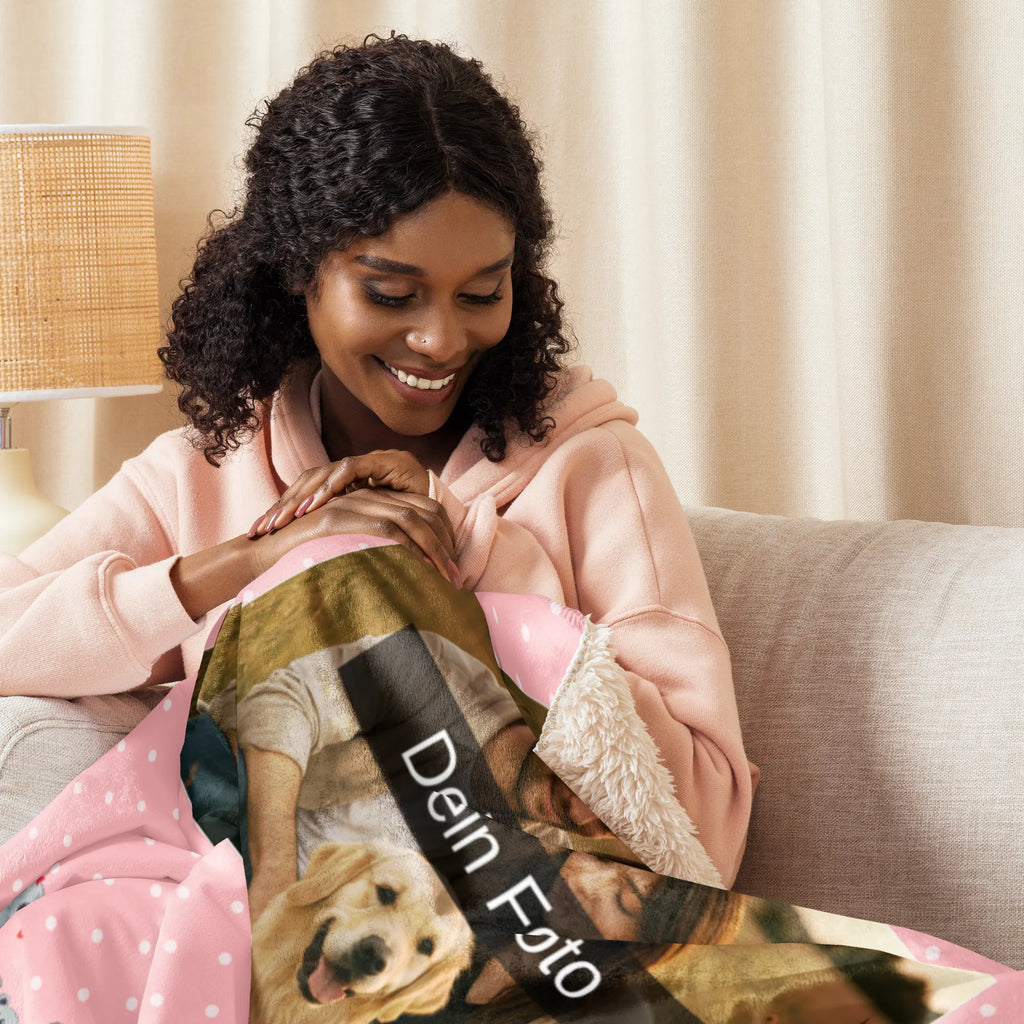 Sherpa Photo Cuddle Blanket Koala family with two kids Foto Kuscheldecke, Familie, Vatertag, Muttertag, Bruder, Schwester, Mama, Papa, Oma, Opa, Koala, Familienleben, beste Familie, Koalafamilie, Lieblingsfamilie, Familienzeit, Koalabär