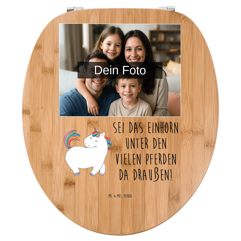 Personalisierter Foto WC Sitz Motiv Einhorn Stolzieren Toilettendeckel mit Namen, Personalisierter Klodeckel, Personalisierter WC-Sitz, Personalisierte Klobrille, WC Sitz mit Namen, Personalisierter Toilettendeckel mit Foto, Einhorn, Einhörner, Einhorn Deko, Unicorn, Reiter, Reiten, Geschenk, Freundin, bunt, Pferd, anders, stolz