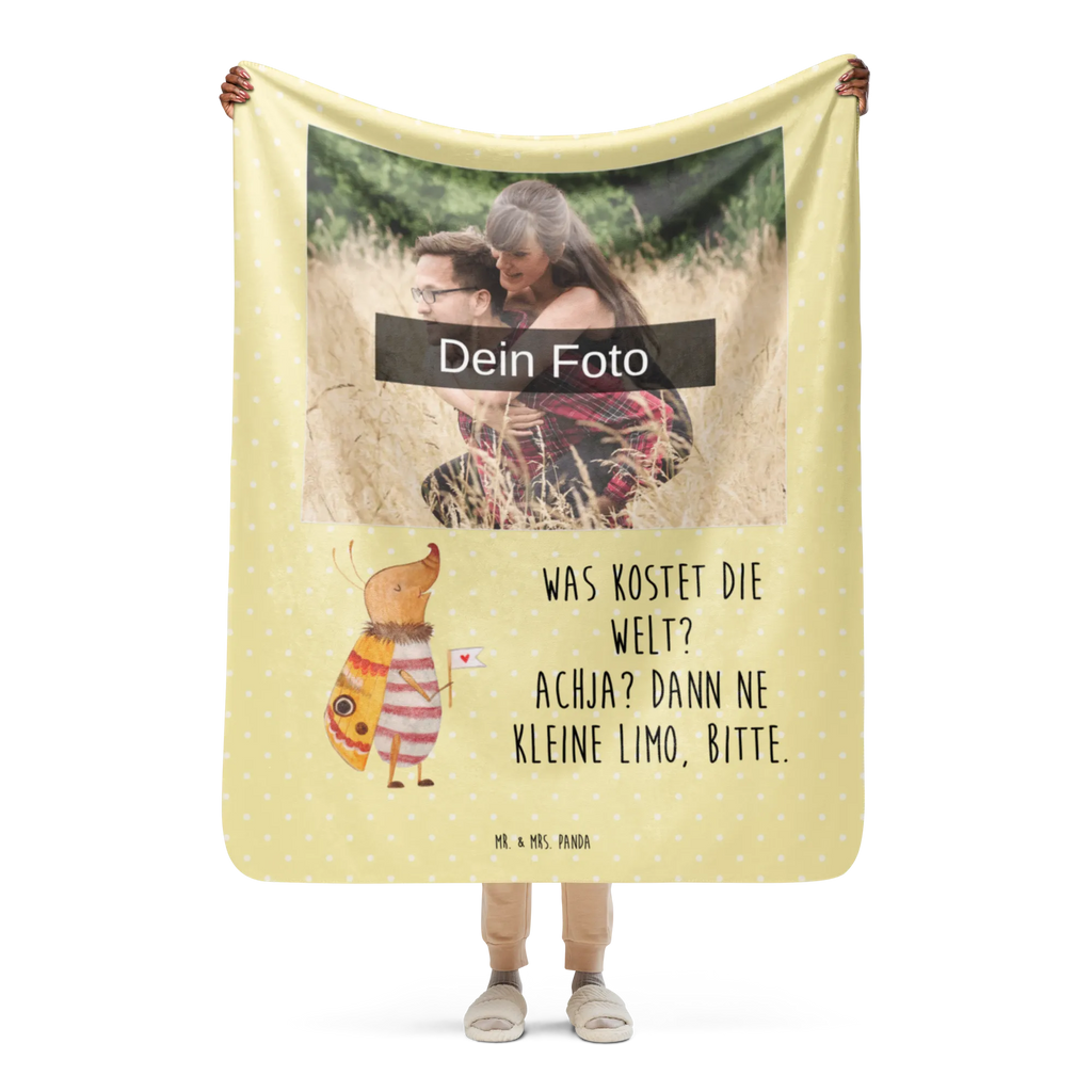 Sherpa Photo Cuddle Blanket Moth flag small animals, cute, funny, cute animal motives, hand drawn, small world, funny sayings, good mood, happy, gifts, gift ideas, special gifts, animal lover, card, Moth, Beetle, Saying funny, Kitchen decoration, How much does the world cost