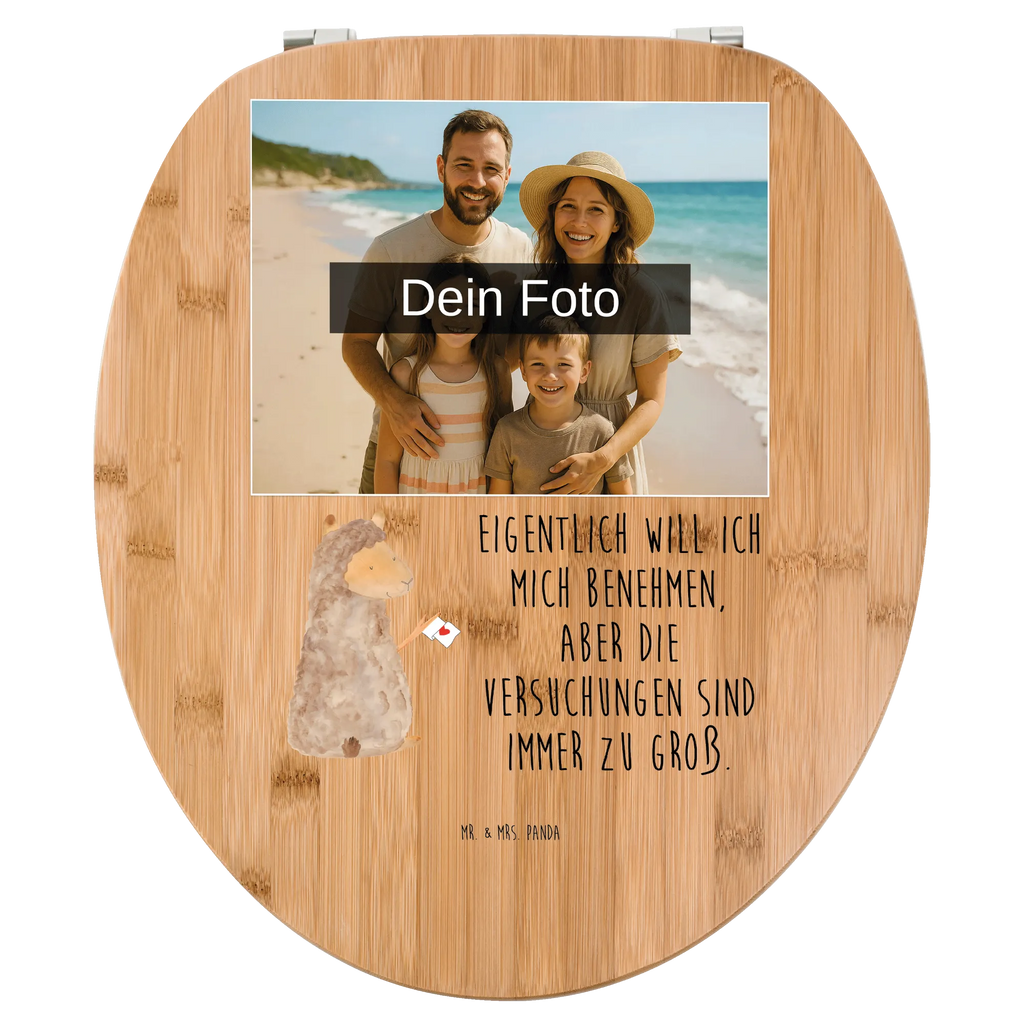 Personalisierter Foto WC Sitz Motiv Alpaka Fahne Toilettendeckel mit Namen, Personalisierte Klobrille, Personalisierter WC-Sitz, Personalisierter Toilettendeckel mit Foto, WC Sitz mit Namen, Personalisierter Klodeckel, Alpaka, Lama, Lamas, Liebe, Alpakas