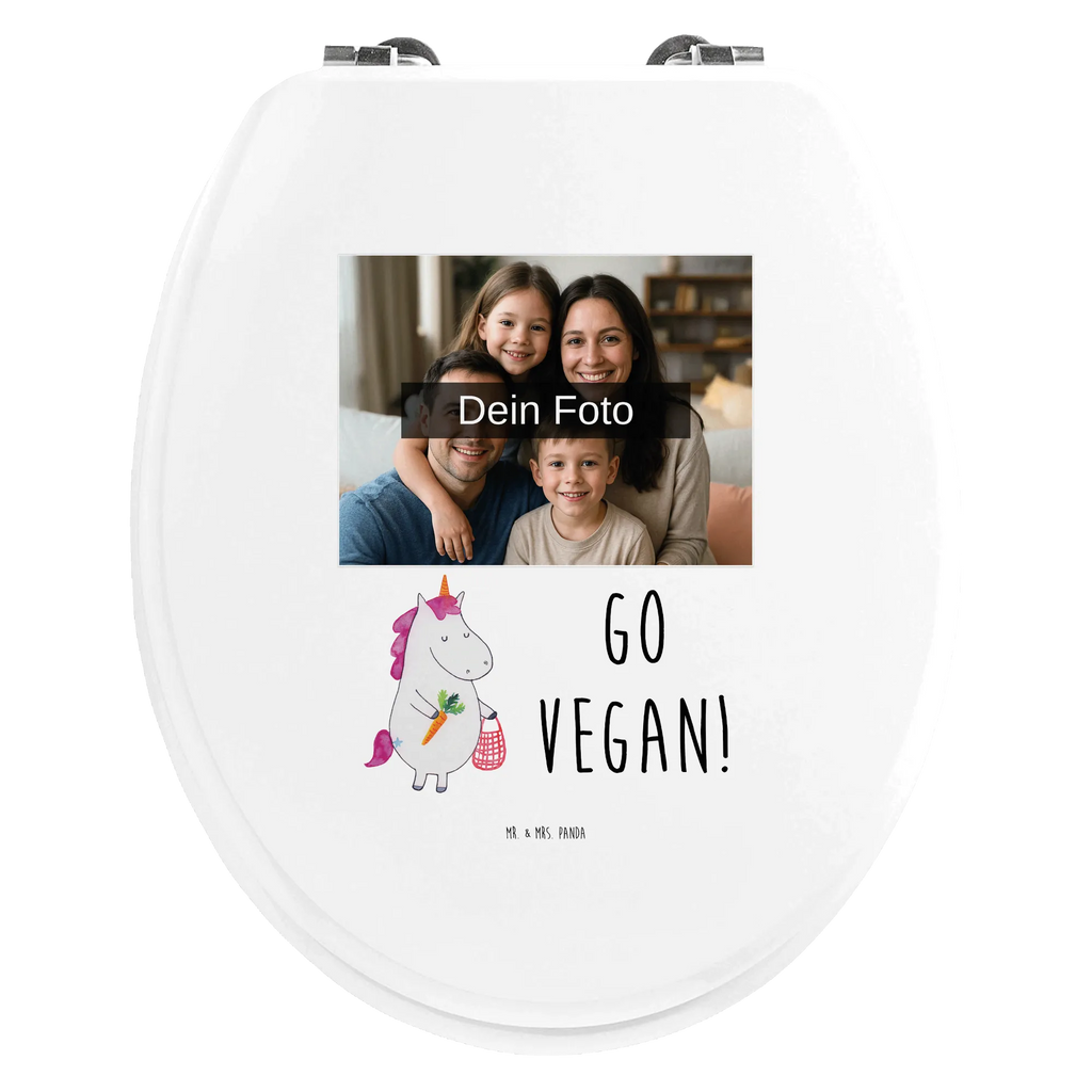 Personalisierter Foto WC Sitz Motiv Einhorn Vegan Toilettendeckel mit Namen, Personalisierter Klodeckel, WC Sitz mit Namen, Personalisierte Klobrille, Personalisierter WC-Sitz, Personalisierter Toilettendeckel mit Foto, Einhorn, Einhörner, Einhorn Deko, Unicorn, Gesund essen, Gesund leben, Veganer, vegan, Rohkost, Veganismus, Vegetariar