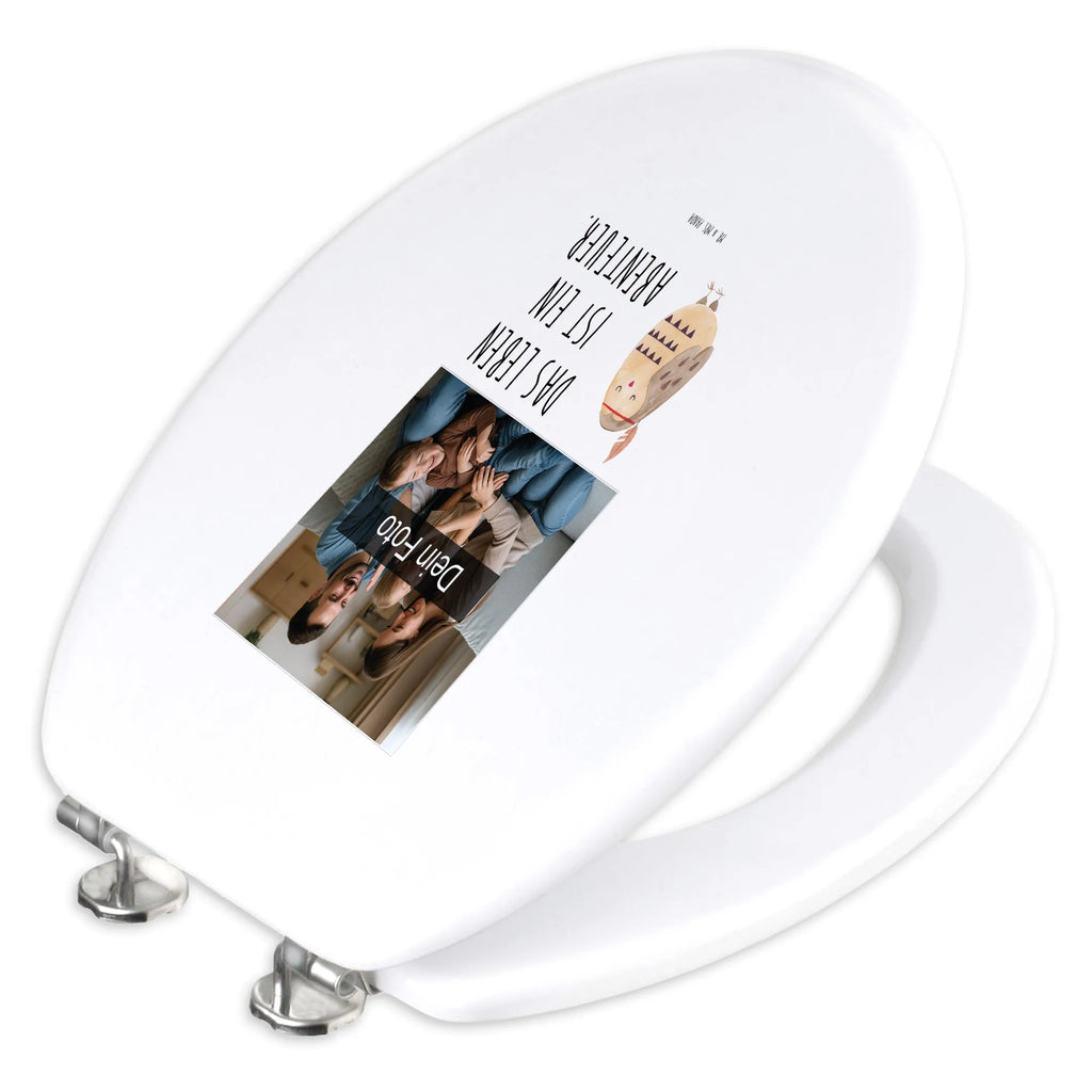 Personalisierter Foto WC Sitz Motiv Eule Federschmuck WC Sitz mit Namen, Personalisierter Toilettendeckel mit Foto, Personalisierter WC-Sitz, Personalisierte Klobrille, Personalisierter Klodeckel, Toilettendeckel mit Namen, Eule, Dekoration, Owl, Das Leben ist ein Abenteuer, Eule Deko, Federschmuck, Reisespruch