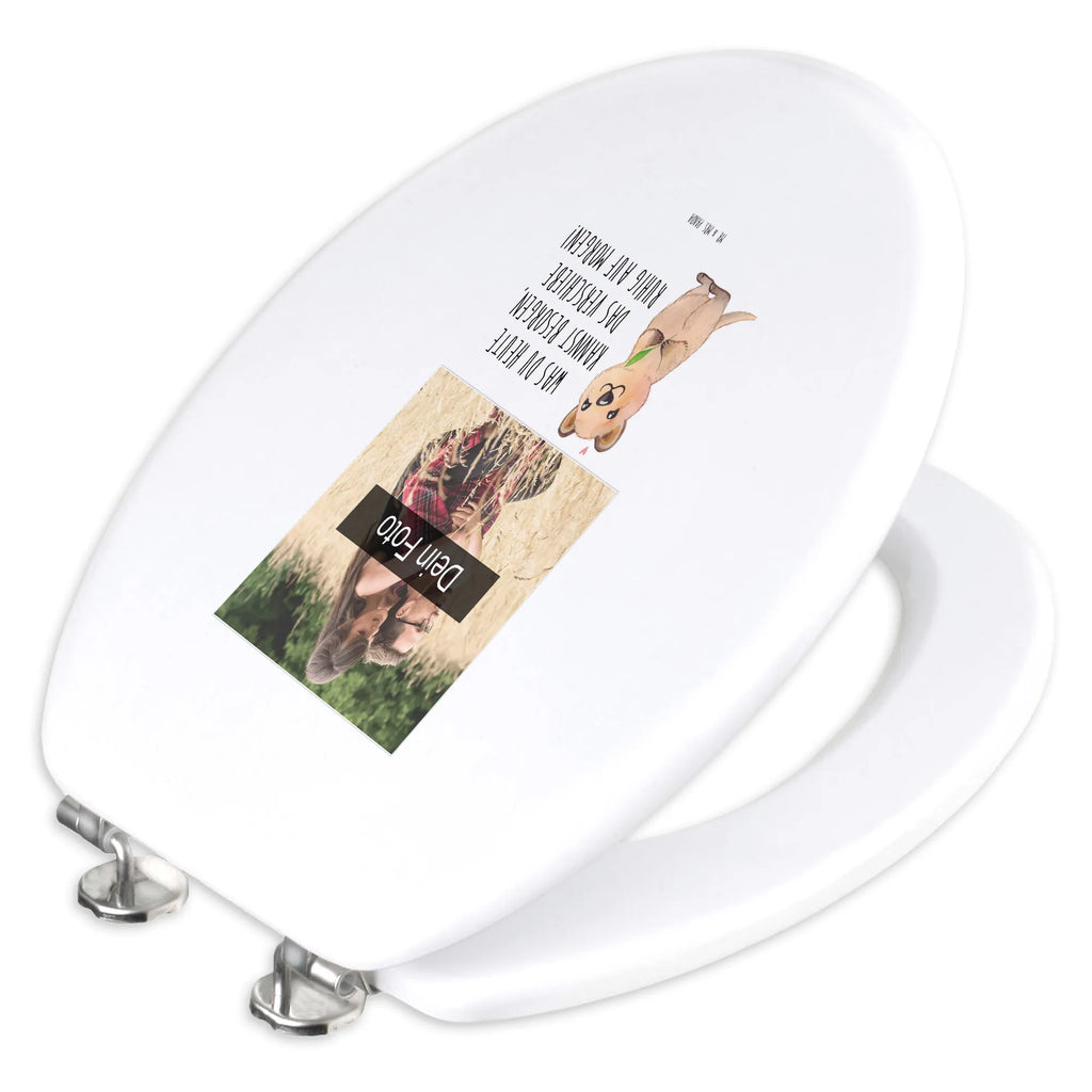 Personalisierter Foto WC Sitz Motiv Quokka Happy Toilettendeckel mit Namen, Personalisierter Toilettendeckel mit Foto, Personalisierter Klodeckel, Personalisierte Klobrille, WC Sitz mit Namen, Personalisierter WC-Sitz, Tiermotive, Gute Laune, lustige Sprüche, Tiere, Verschieben, Niedliches Tier, Quokka, Dinge erledigen, Lustiger Spruch, Aufschieberitis