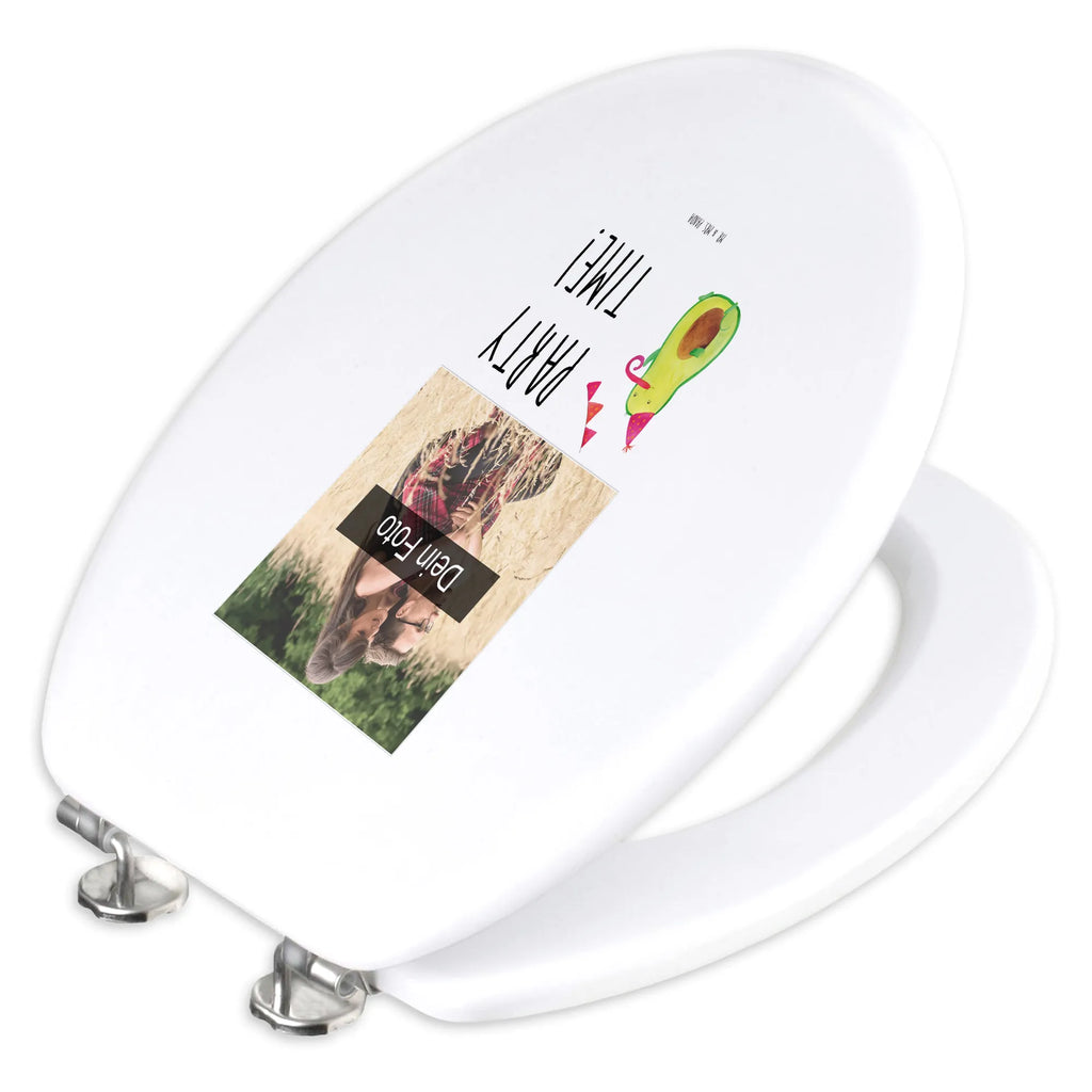 Personalisierter Foto WC Sitz Motiv Avocado Party Zeit Toilettendeckel mit Namen, Personalisierter Klodeckel, Personalisierte Klobrille, Personalisierter Toilettendeckel mit Foto, WC Sitz mit Namen, Personalisierter WC-Sitz, Avocado, Veggie, Vegan, Gesund