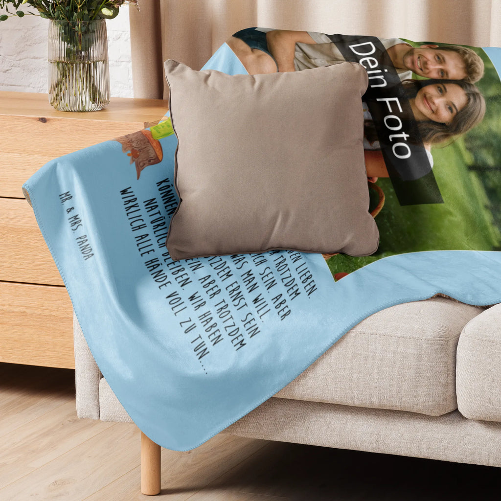 Sherpa Photo Cuddle Blanket Hedgehog feather headdress Foto Kuscheldecke, Waldtiere, Tiere, Igel, Indianer, Camping, Lagerfeuer, Abenteuer