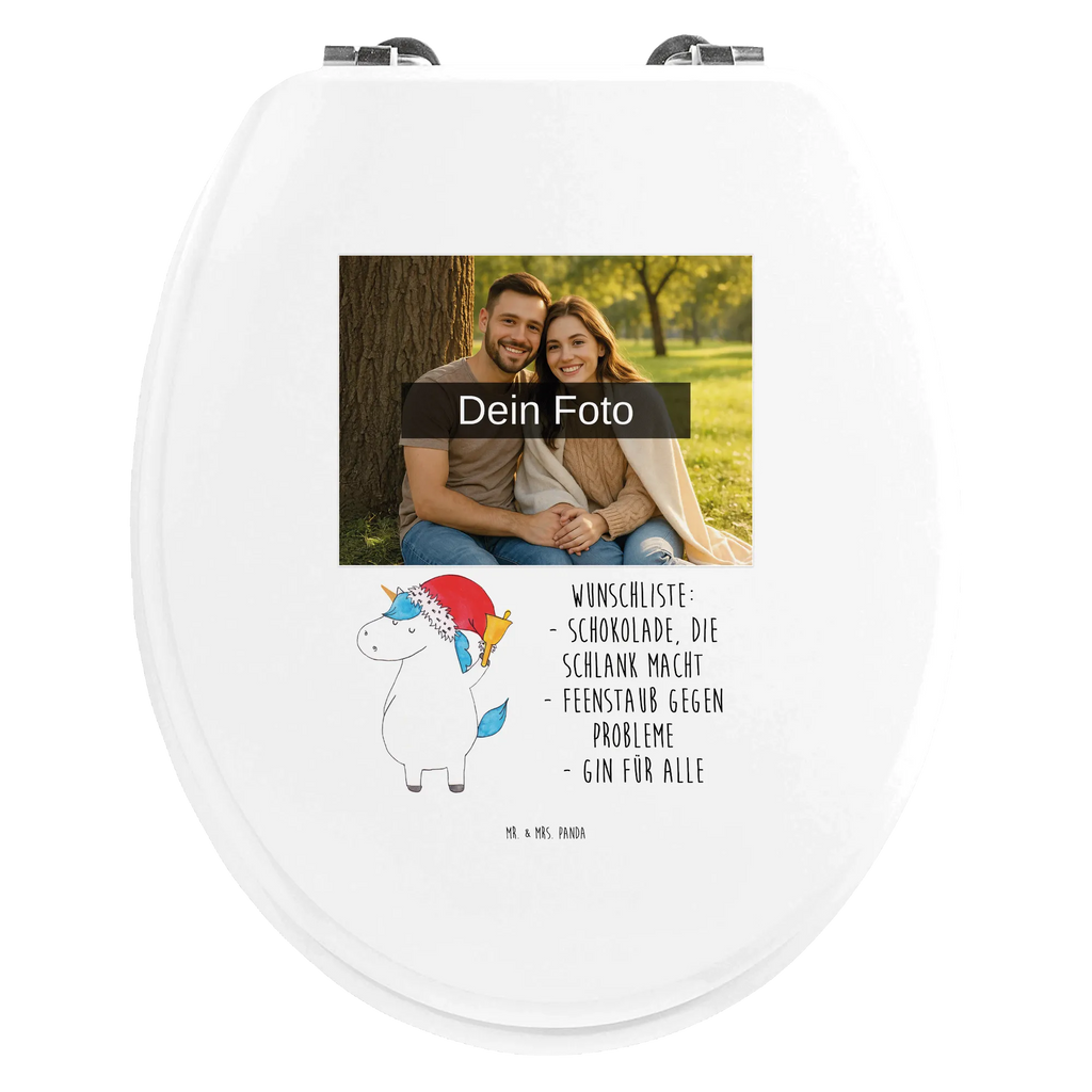 Personalisierter Foto WC Sitz Motiv Einhorn Weihnachtsmann Personalisierter Toilettendeckel mit Foto, Toilettendeckel mit Namen, Personalisierter Klodeckel, WC Sitz mit Namen, Personalisierter WC-Sitz, Personalisierte Klobrille, Einhorn, Einhörner, Einhorn Deko, Unicorn, Nikolaus, Weihnachtsmann, Wunschliste, Feenstaub, Schoki, Gin, Weihnachten, Wunschzettel, Schokolade