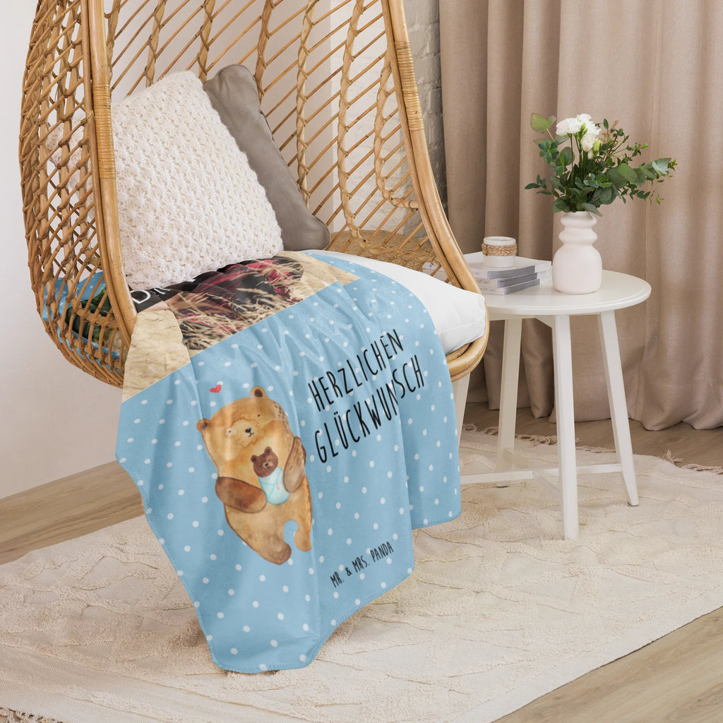 Sherpa Photo Cuddle Blanket bear infant Foto Kuscheldecke, Teddy, Bär, Teddybär, Neffe, Taufe, Glückwunsch, Eltern, Enkelin, Enkel, Geburtstag, Täufling, Mutter, Baby, Nichte, Geburt