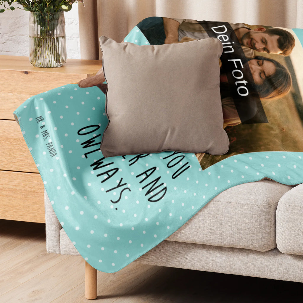 Sherpa Photo Cuddle Blanket Owl Satisfied Foto Kuscheldecke, Eule, Wortspiel lustig, Romantisch, Owl, Eule Spruch, Eule deko, Geschenk Hochzeitstag, Spruch schön, Liebe Spruch