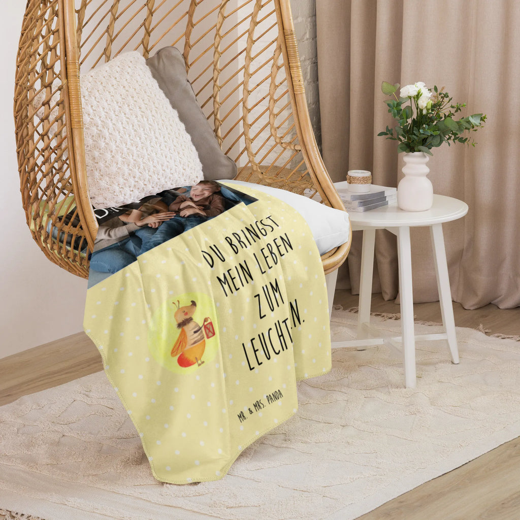 Sherpa Photo Cuddle Blanket Firefly small animals, cute, funny, cute animal motives, hand drawn, small world, funny sayings, good mood, happy, gifts, gift ideas, special gifts, animal lover, card, love, anniversary, proof of love, favourite person, butterfly, love saying, magic, glowworm, glow, engagement, marriage proposal