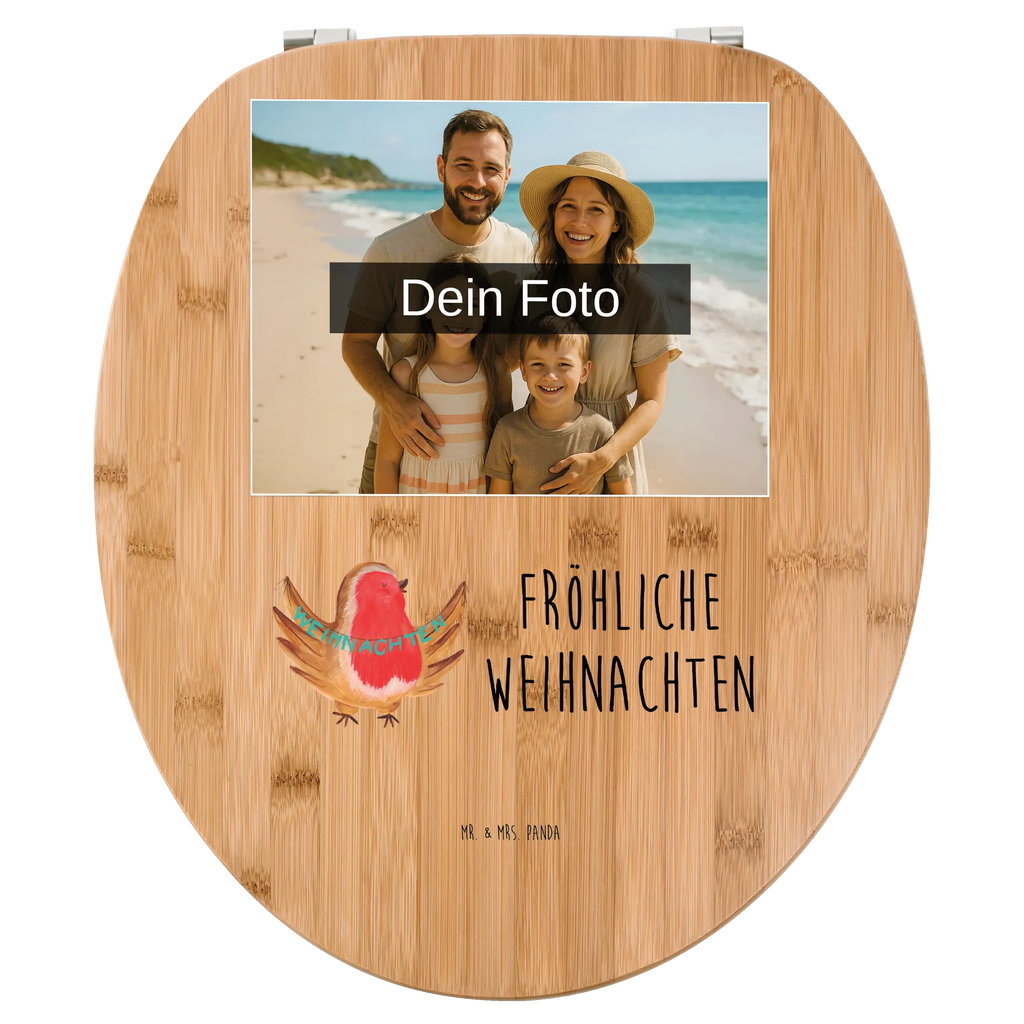 Personalisierter Foto WC Sitz Motiv Rotkehlchen Weihnachten Personalisierter WC-Sitz, WC Sitz mit Namen, Personalisierter Klodeckel, Personalisierter Toilettendeckel mit Foto, Personalisierte Klobrille, Toilettendeckel mit Namen, Winter, Weihnachten, Weihnachtsdeko, Nikolaus, Advent, Heiligabend, Wintermotiv, xmas, Weihnachtsmotiv, Weihnachtsgruß, Frohe Weihnachten, Vogel