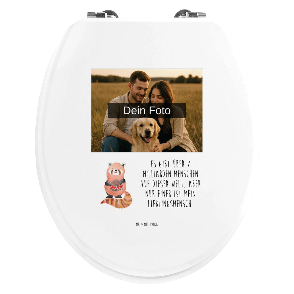 Personalisierter Foto WC Sitz Motiv Roter Panda Personalisierte Klobrille, Toilettendeckel mit Namen, Personalisierter WC-Sitz, Personalisierter Toilettendeckel mit Foto, Personalisierter Klodeckel, WC Sitz mit Namen, Tiermotive, Gute Laune, lustige Sprüche, Tiere, Panda, Herz, Rot, Liebling, Liebe, Lieblingsmensch