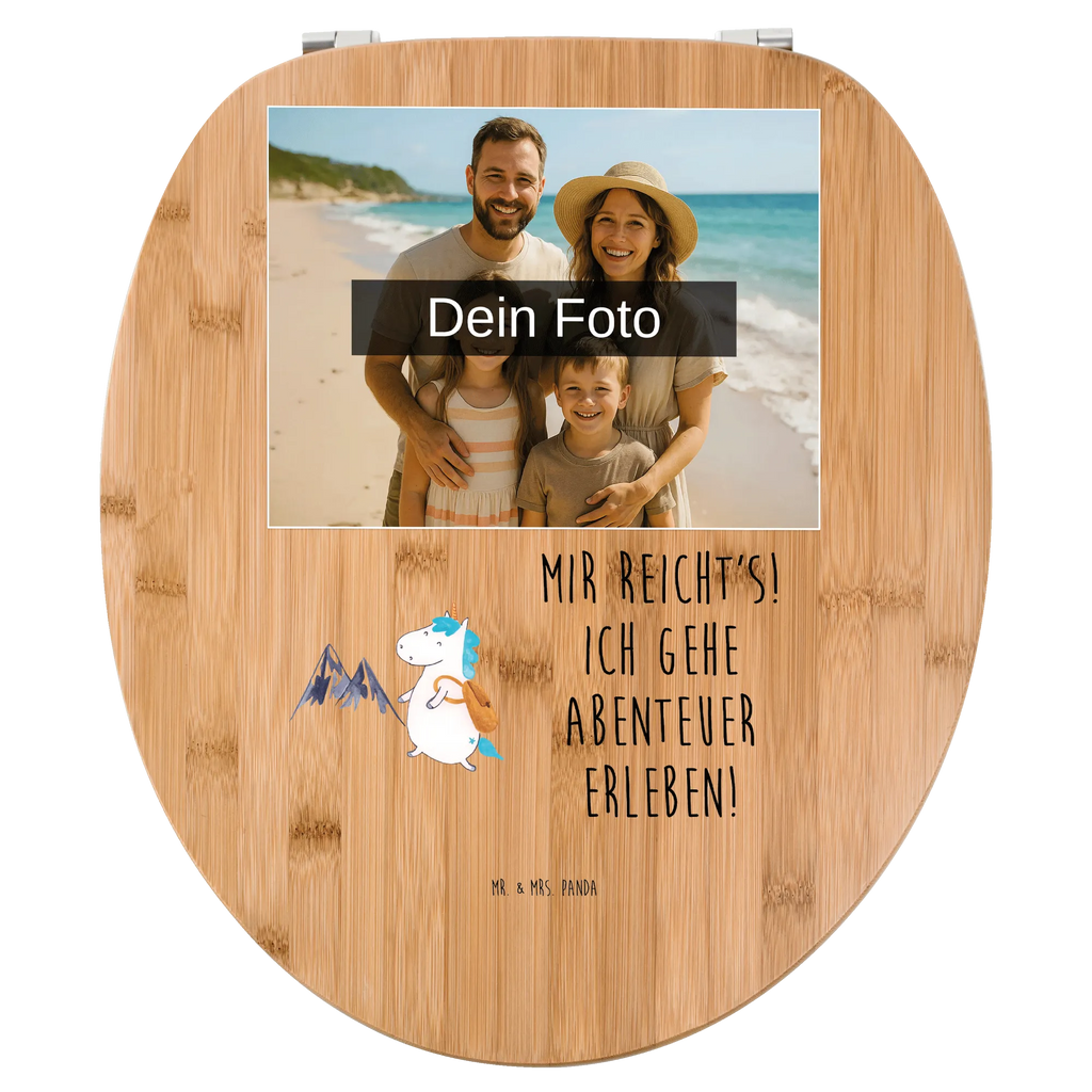 Personalisierter Foto WC Sitz Motiv Einhorn Bergsteiger Personalisierte Klobrille, Toilettendeckel mit Namen, Personalisierter WC-Sitz, Personalisierter Toilettendeckel mit Foto, Personalisierter Klodeckel, WC Sitz mit Namen, Einhorn, Einhörner, Einhorn Deko, Unicorn, Weltreise, Bergsteiger, Entdecker, Reisen, Abenteuer, Weltenbummler, Abenteurer, Berge, Urlaub