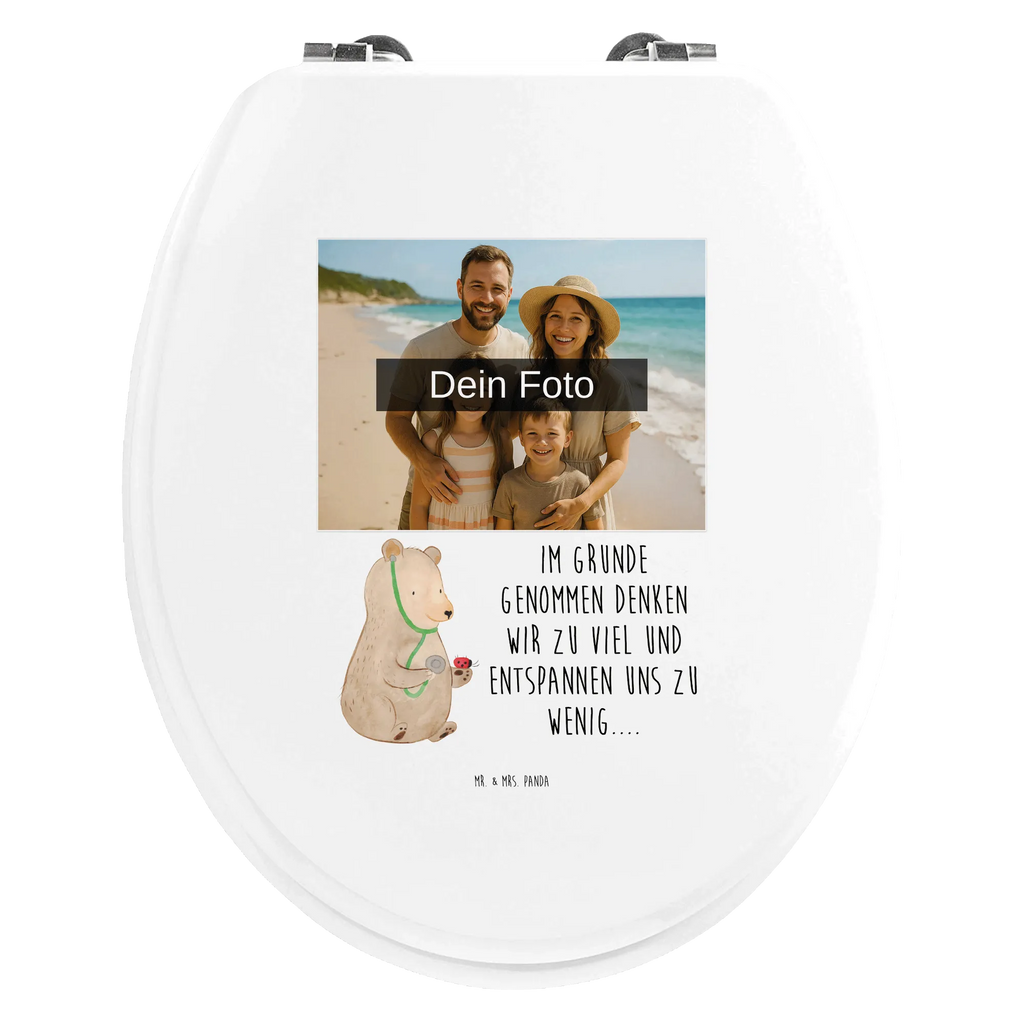 Personalisierter Foto WC Sitz Motiv Bär Arzt Personalisierter Toilettendeckel mit Foto, Personalisierter Klodeckel, Toilettendeckel mit Namen, Personalisierter WC-Sitz, Personalisierte Klobrille, WC Sitz mit Namen, Bär, Teddy, Teddybär, Ärztin, Arzt, Professor, Doktor, Doktorin, Professorin