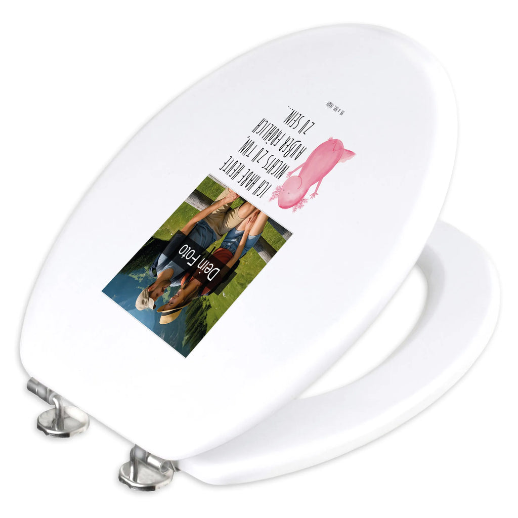 Personalisierter Foto WC Sitz Motiv Axolotl Hurra Toilettendeckel mit Namen, Personalisierter Toilettendeckel mit Foto, Personalisierte Klobrille, WC Sitz mit Namen, Personalisierter WC-Sitz, Personalisierter Klodeckel, Axolotl, Molch, Lurche, fröhlich, Motivation, Lurch, Axolot, Zufriedenheit, Spaß, Freude, Schwanzlurch