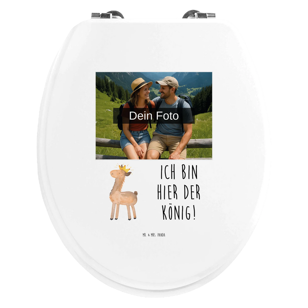 Personalisierter Foto WC Sitz Motiv Lama König Toilettendeckel mit Namen, Personalisierter WC-Sitz, WC Sitz mit Namen, Personalisierte Klobrille, Personalisierter Toilettendeckel mit Foto, Personalisierter Klodeckel, Lama, Alpaka, Lamas, Abitur, Chef, Vorgesetzter, Mama, Büro Kollege, Königin, Kollegin, Papa, Abi, Freundin, König