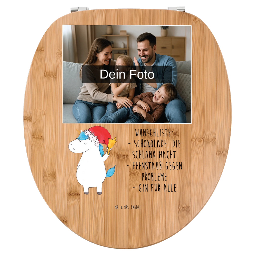 Personalisierter Foto WC Sitz Motiv Einhorn Weihnachtsmann Personalisierter Toilettendeckel mit Foto, Toilettendeckel mit Namen, Personalisierter Klodeckel, WC Sitz mit Namen, Personalisierter WC-Sitz, Personalisierte Klobrille, Einhorn, Einhörner, Einhorn Deko, Unicorn, Nikolaus, Weihnachtsmann, Wunschliste, Feenstaub, Schoki, Gin, Weihnachten, Wunschzettel, Schokolade