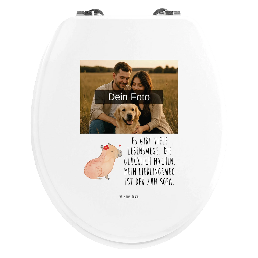 Personalisierter Foto WC Sitz Motiv Capybara Blume Toilettendeckel mit Namen, Personalisierte Klobrille, WC Sitz mit Namen, Personalisierter WC-Sitz, Personalisierter Toilettendeckel mit Foto, Personalisierter Klodeckel, Tiermotive, Gute Laune, lustige Sprüche, Tiere, Capybara