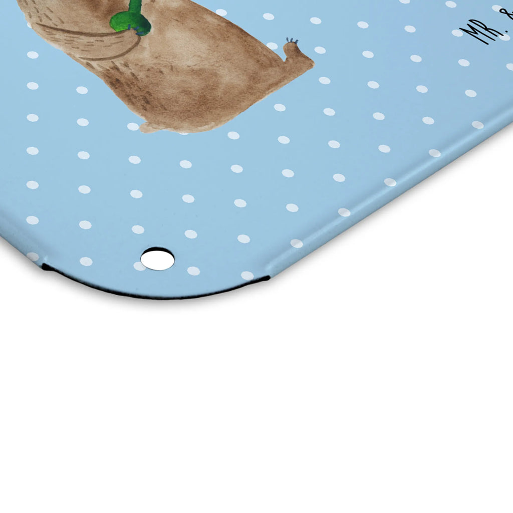 Spersonalizowany metalowy szyld ze zdjęciem niedźwiedź Gitara Niedźwiedź, Miś, Pluszowy miś