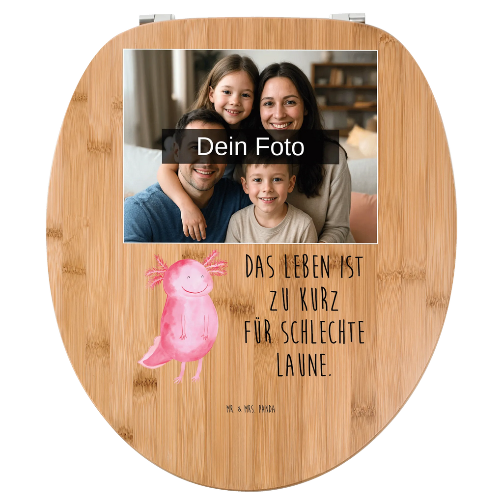 Personalisierter Foto WC Sitz Motiv Axolotl Glücklich WC Sitz mit Namen, Personalisierter Toilettendeckel mit Foto, Personalisierte Klobrille, Personalisierter WC-Sitz, Personalisierter Klodeckel, Toilettendeckel mit Namen, Axolotl, Molch, gute Laune, Schwanzlurch, Lurch, Axolot, Lurche, Motivation