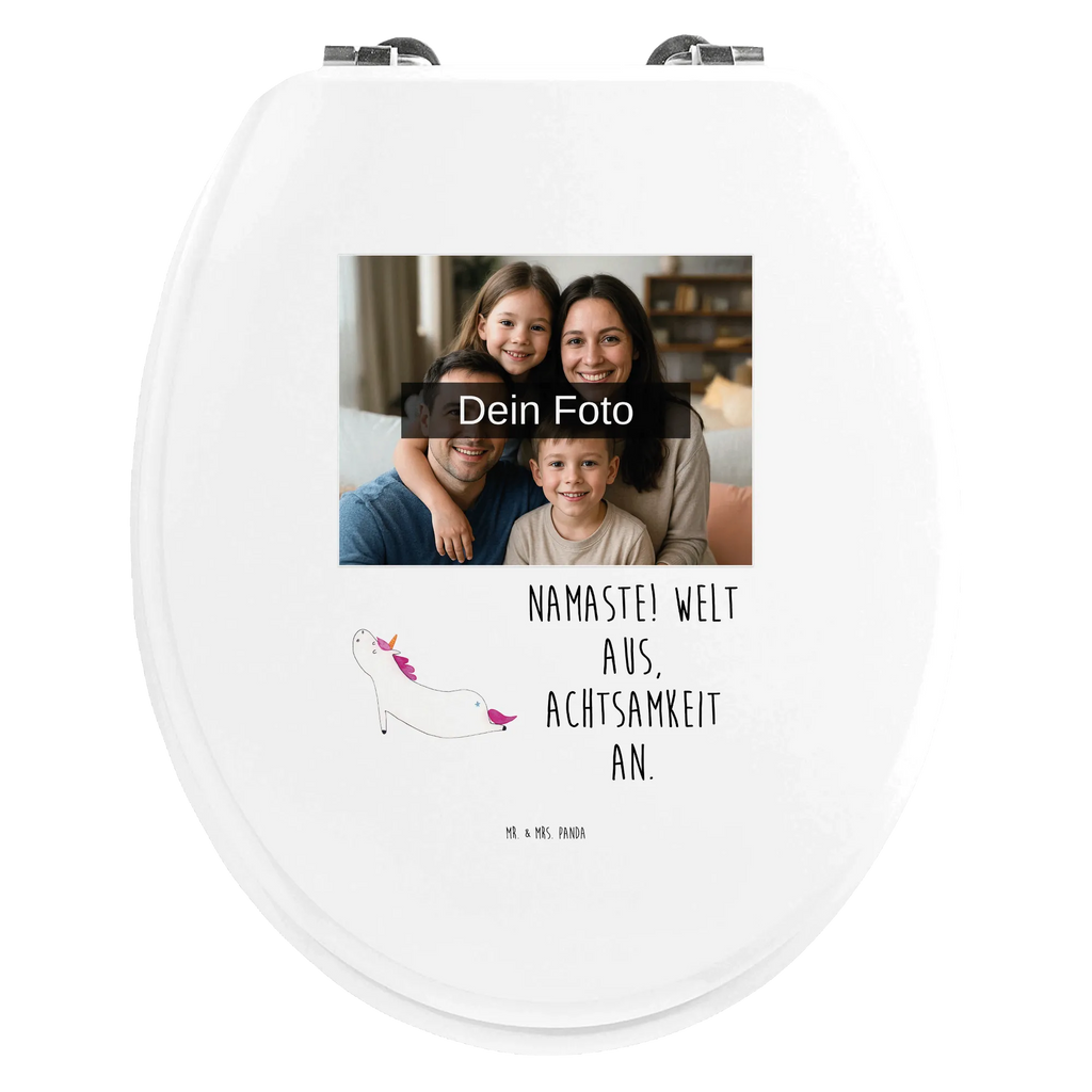 Personalisierter Foto WC Sitz Motiv Einhorn Yoga Toilettendeckel mit Namen, Personalisierte Klobrille, Personalisierter WC-Sitz, WC Sitz mit Namen, Personalisierter Klodeckel, Personalisierter Toilettendeckel mit Foto, Einhorn, Einhörner, Einhorn Deko, Unicorn, lustig, Sport, Joga, Namaste, witzig, Yogamatte, süß, Entspannung, Yoga, Achtsamkeit