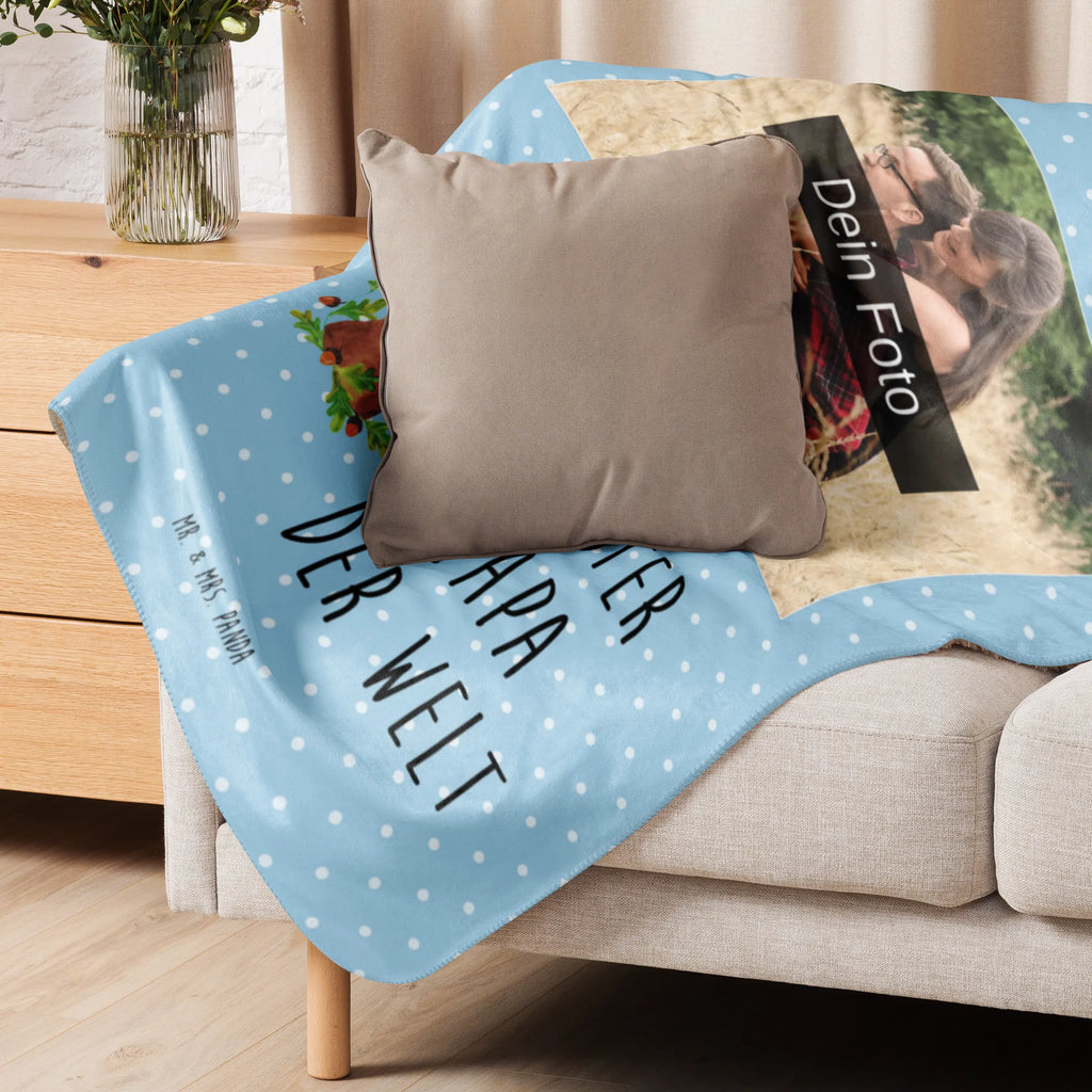 Sherpa Photo Cuddle Blanket bear king Foto Kuscheldecke, Bär, Teddy, Teddybär, weltbester Papa, Vater, Papa Bär, bester Vater, Vatertag, Papa, bester Papa, Dad, Papi, Daddy